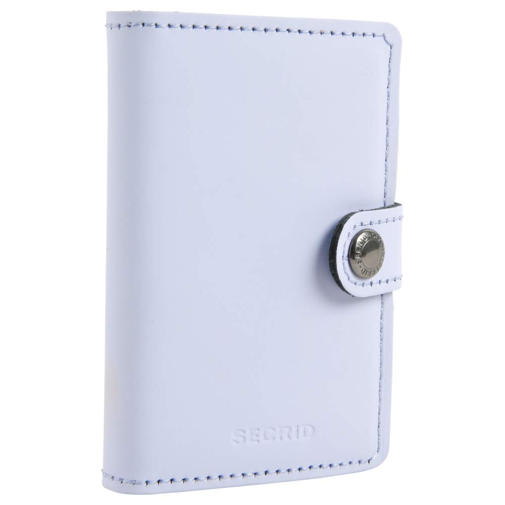Secrid Mini Wallet Matte - Lilac Black Leather Card Holder