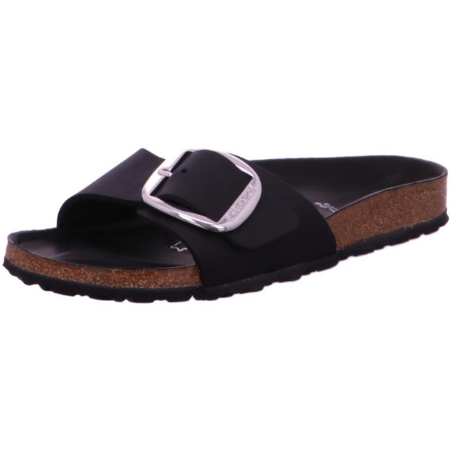 Birkenstock Madrid Big Buckle Black Gold Silver Sandals Mules Slippers NEW narrow - Bartel-Shop