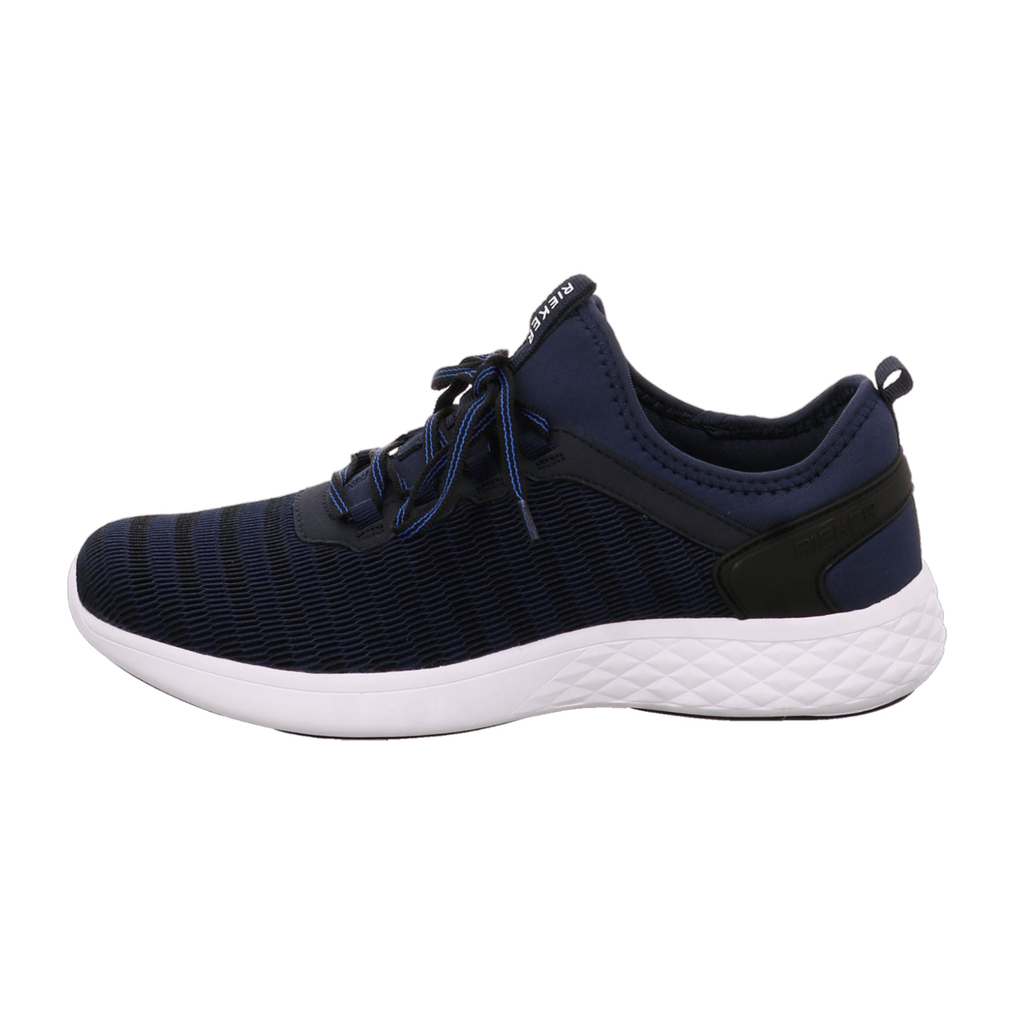 Rieker NV Men's Blue Casual Shoes with Laces Textile Upper and Sole