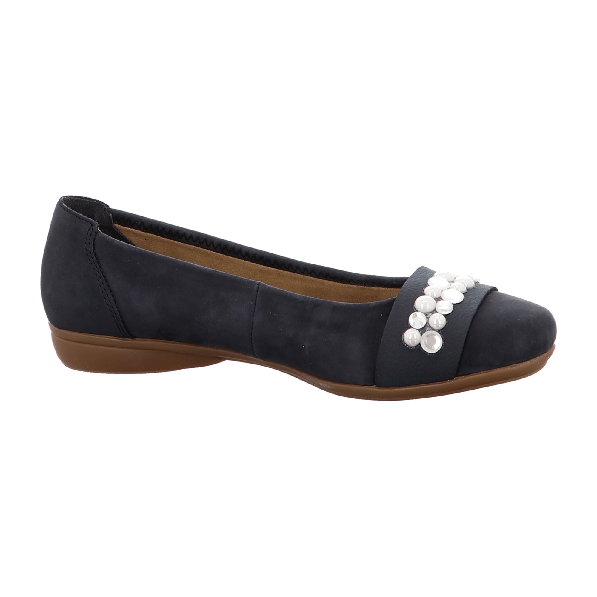 Rieker Blue Slip-On Women's Shoes Synthetic Upper Textile Lining Leather Insole