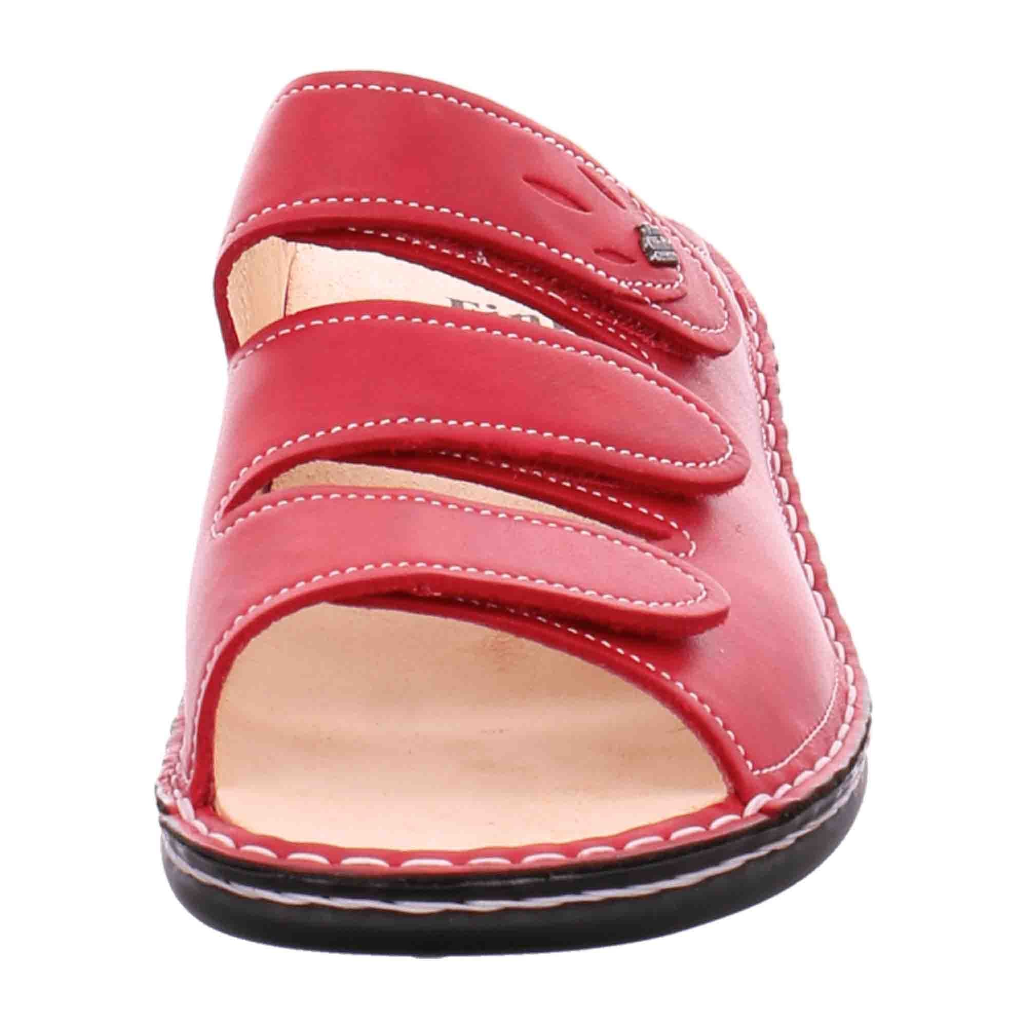 Finn Comfort KOS Women's Red Sandals - Stylish & Durable Comfort