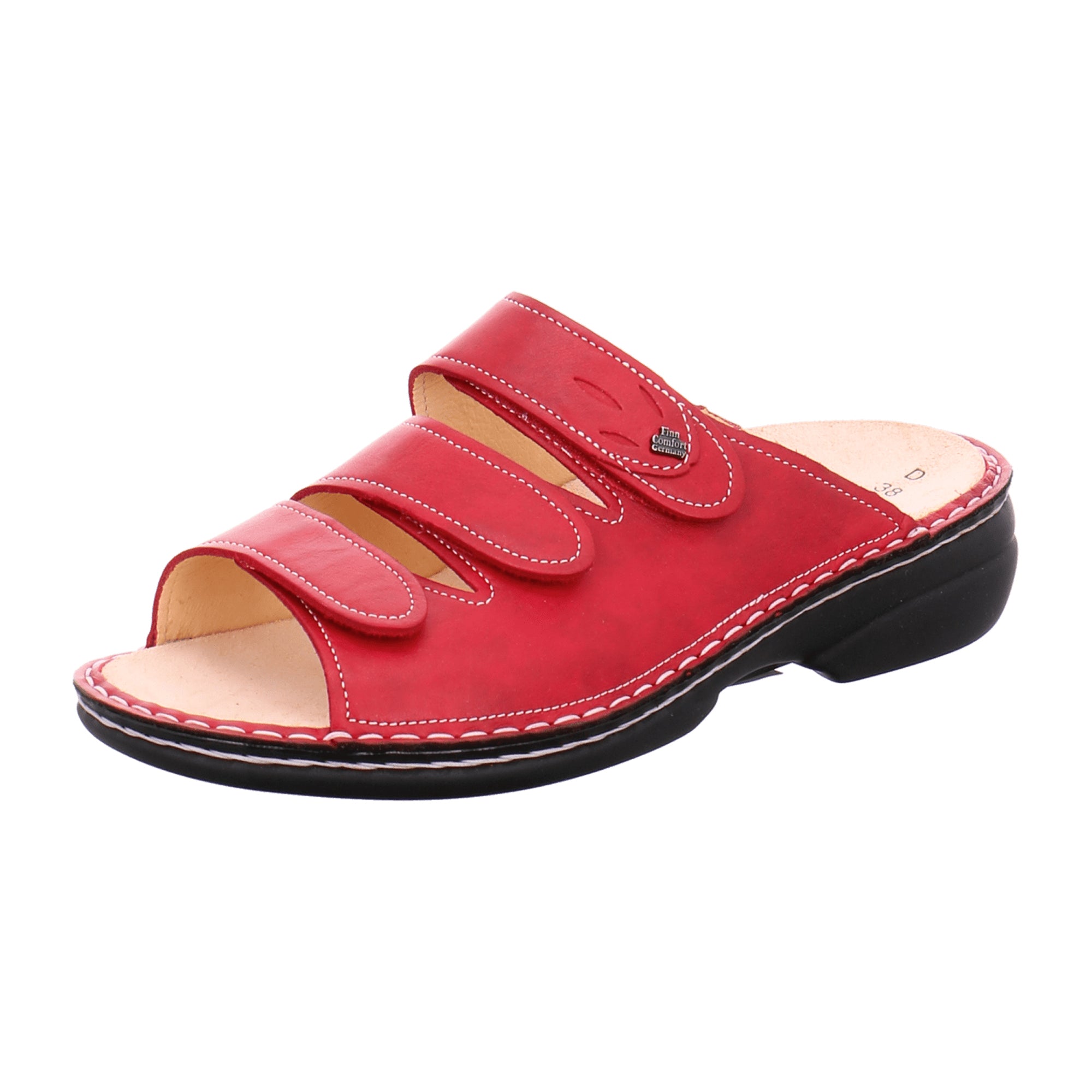 Finn Comfort KOS Women's Red Sandals - Stylish & Durable Comfort