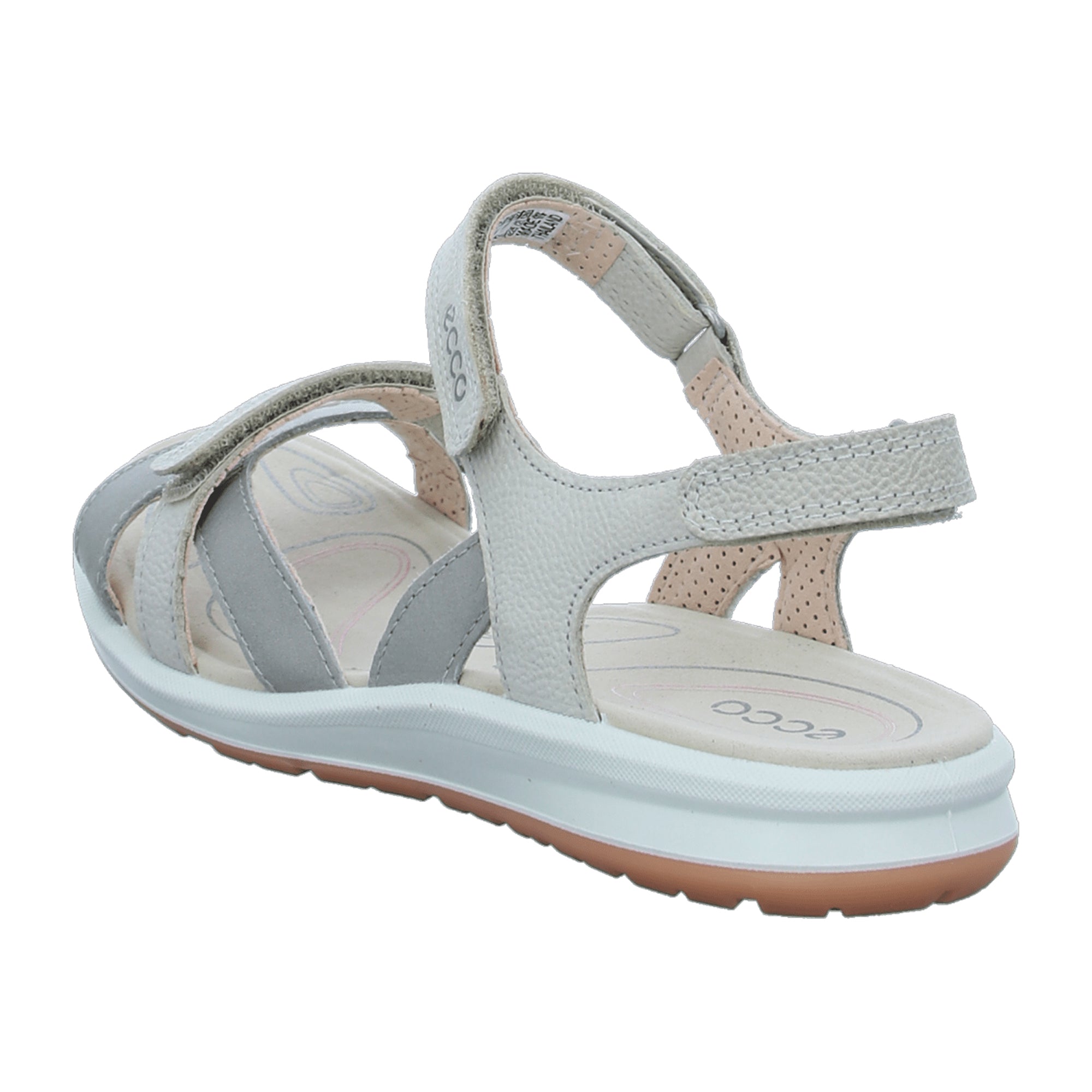 ECCO Cruise II Women's Comfort Sandals - Fashionable Silver Leather