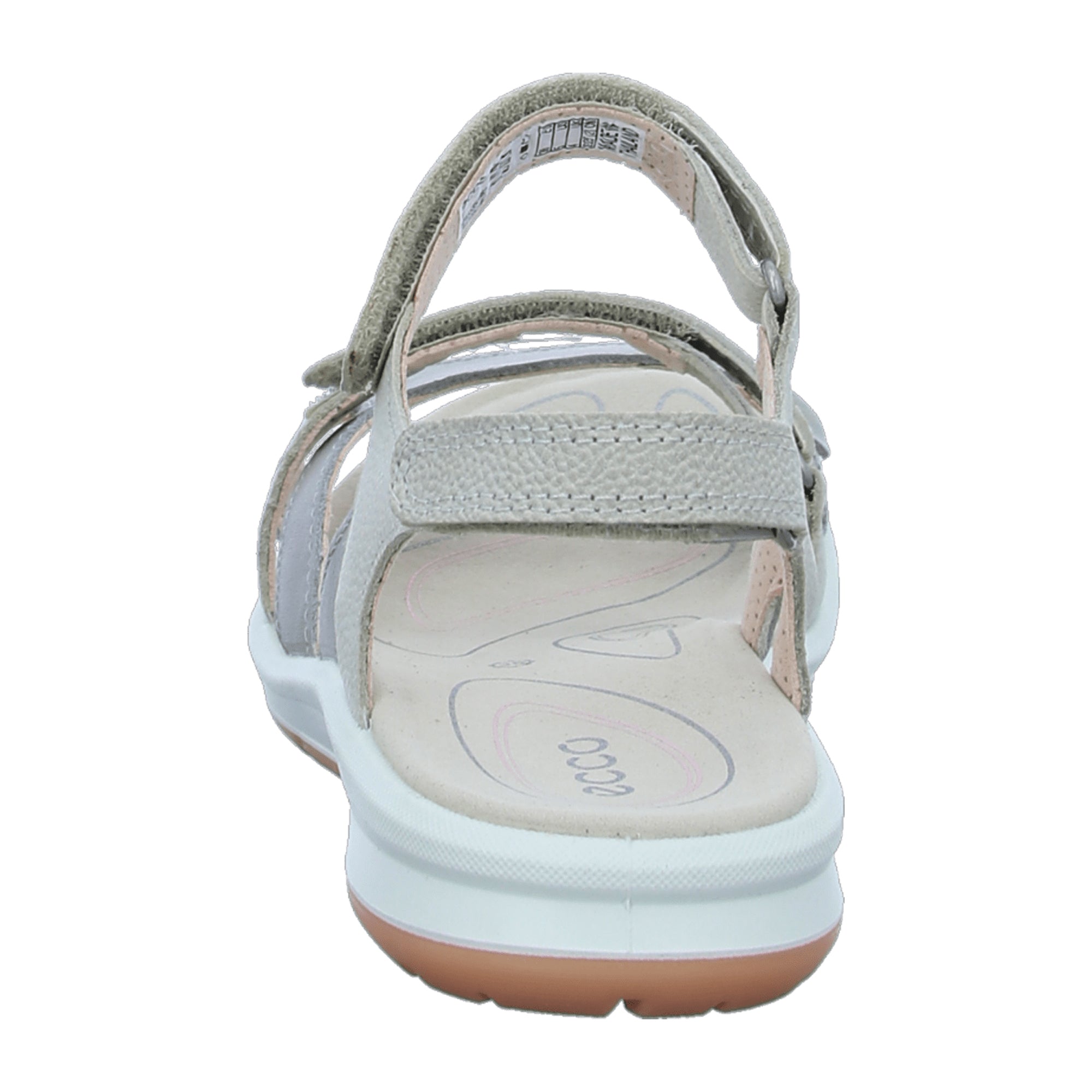 ECCO Cruise II Women's Comfort Sandals - Fashionable Silver Leather