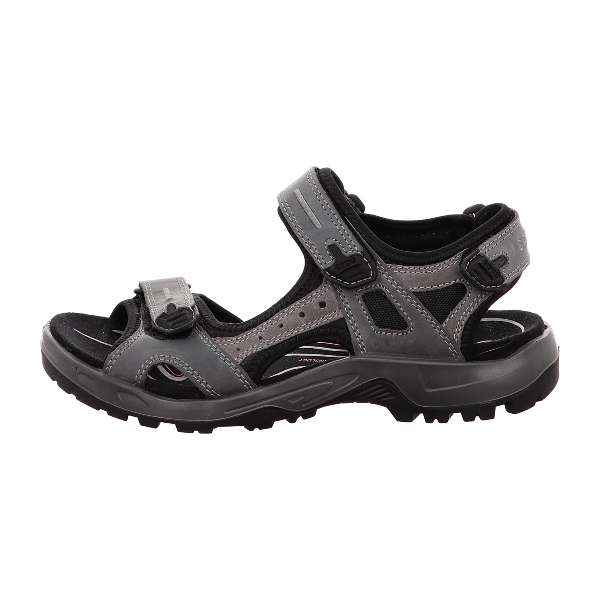 Ecco OFFROAD Men's Sporty Sandals in Grey - Durable Nubuck Leather
