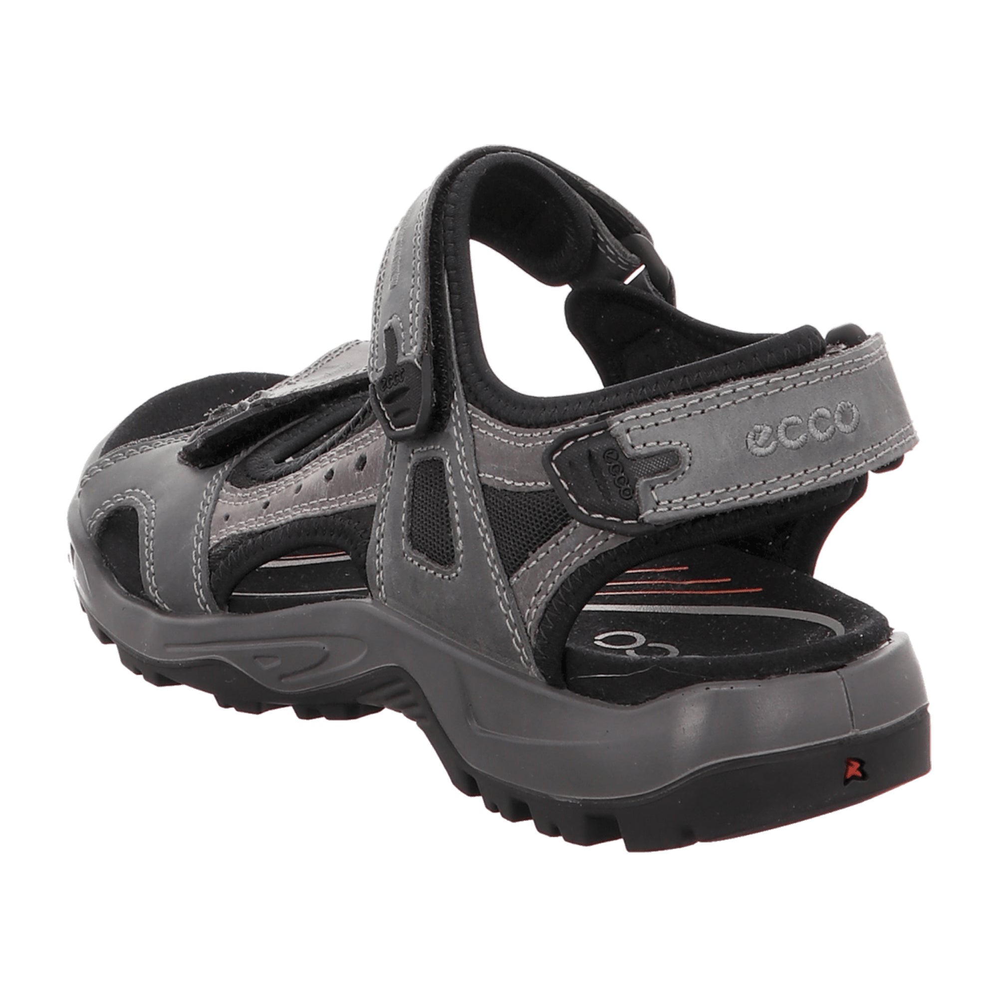 Ecco OFFROAD Men's Sporty Sandals in Grey - Durable Nubuck Leather