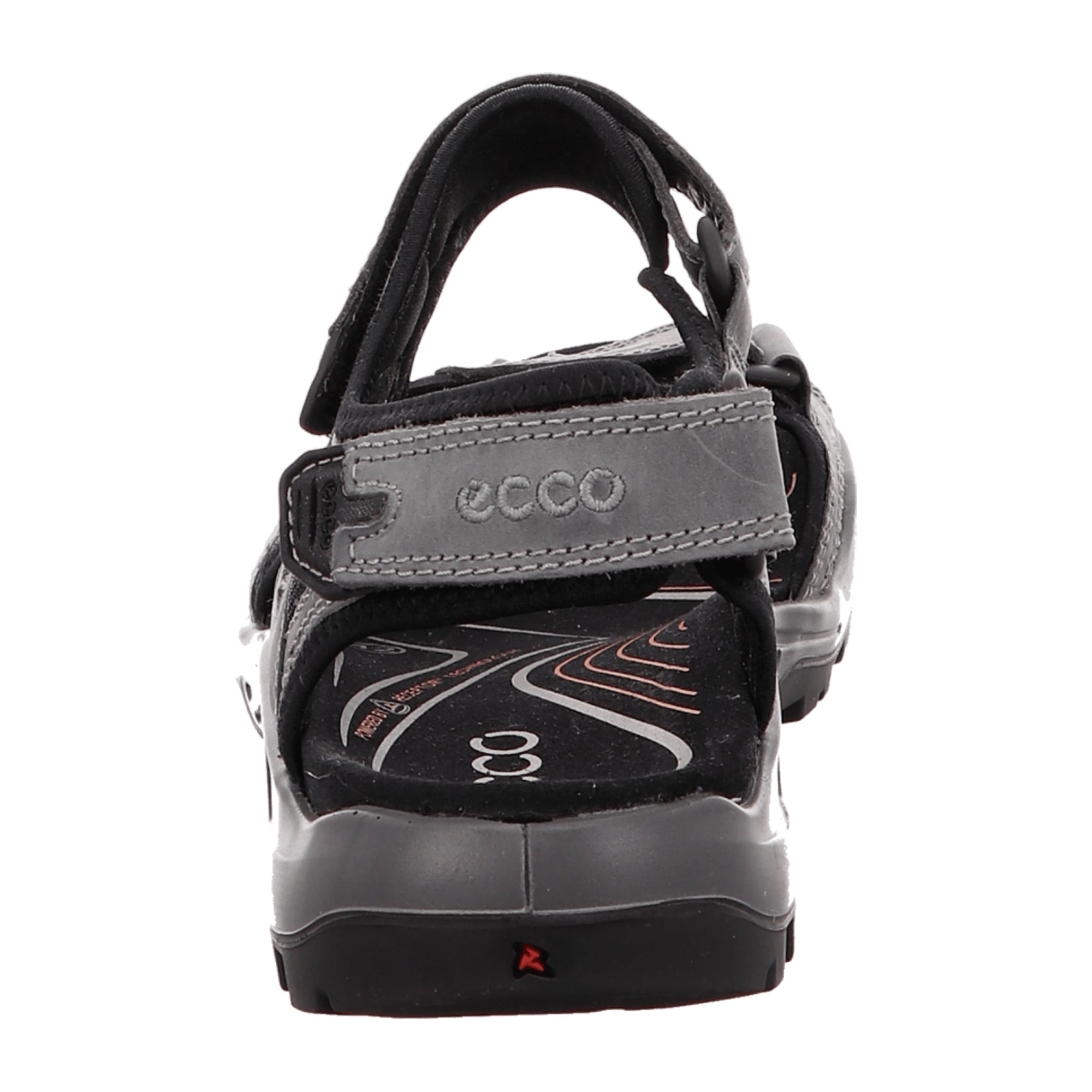 Ecco OFFROAD Men's Sporty Sandals in Grey - Durable Nubuck Leather