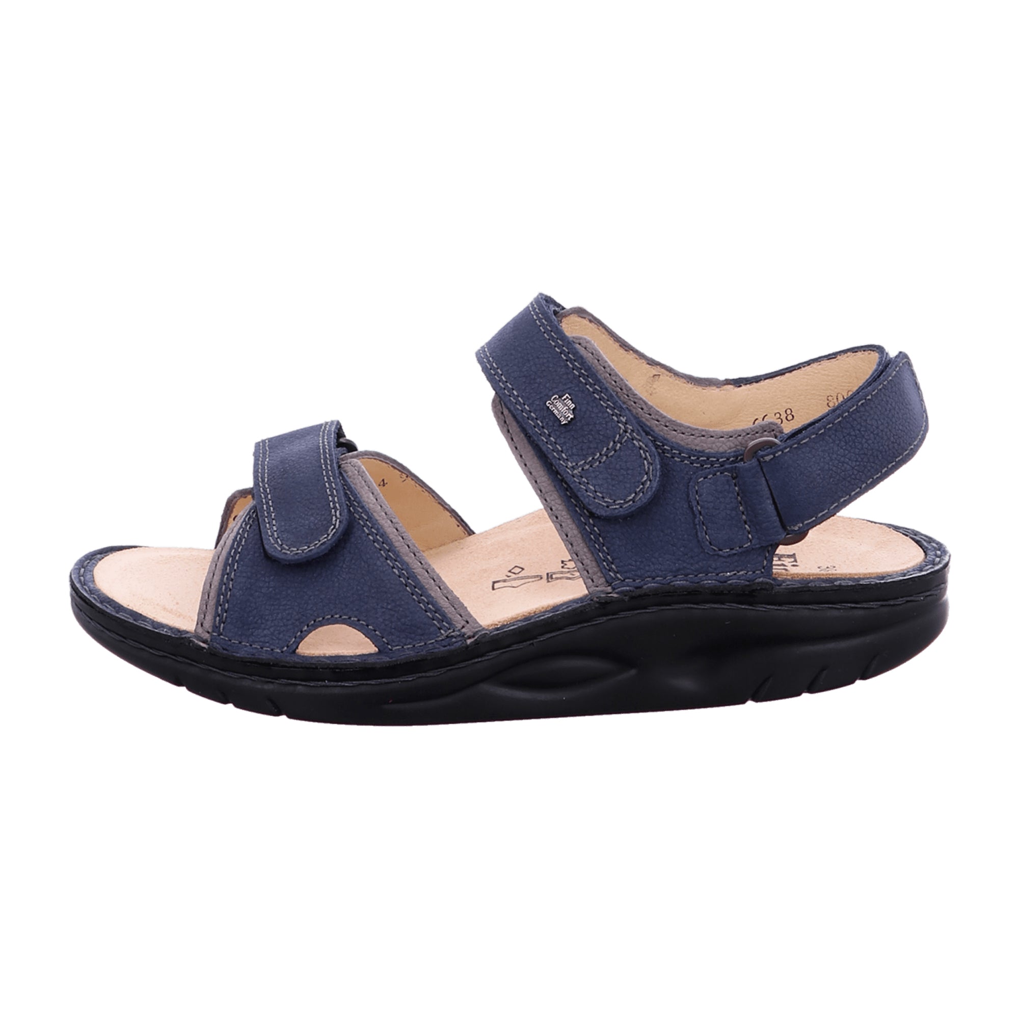 Finn Comfort Yuma Women's Walking Sandals - Stylish Blue Comfort Shoes