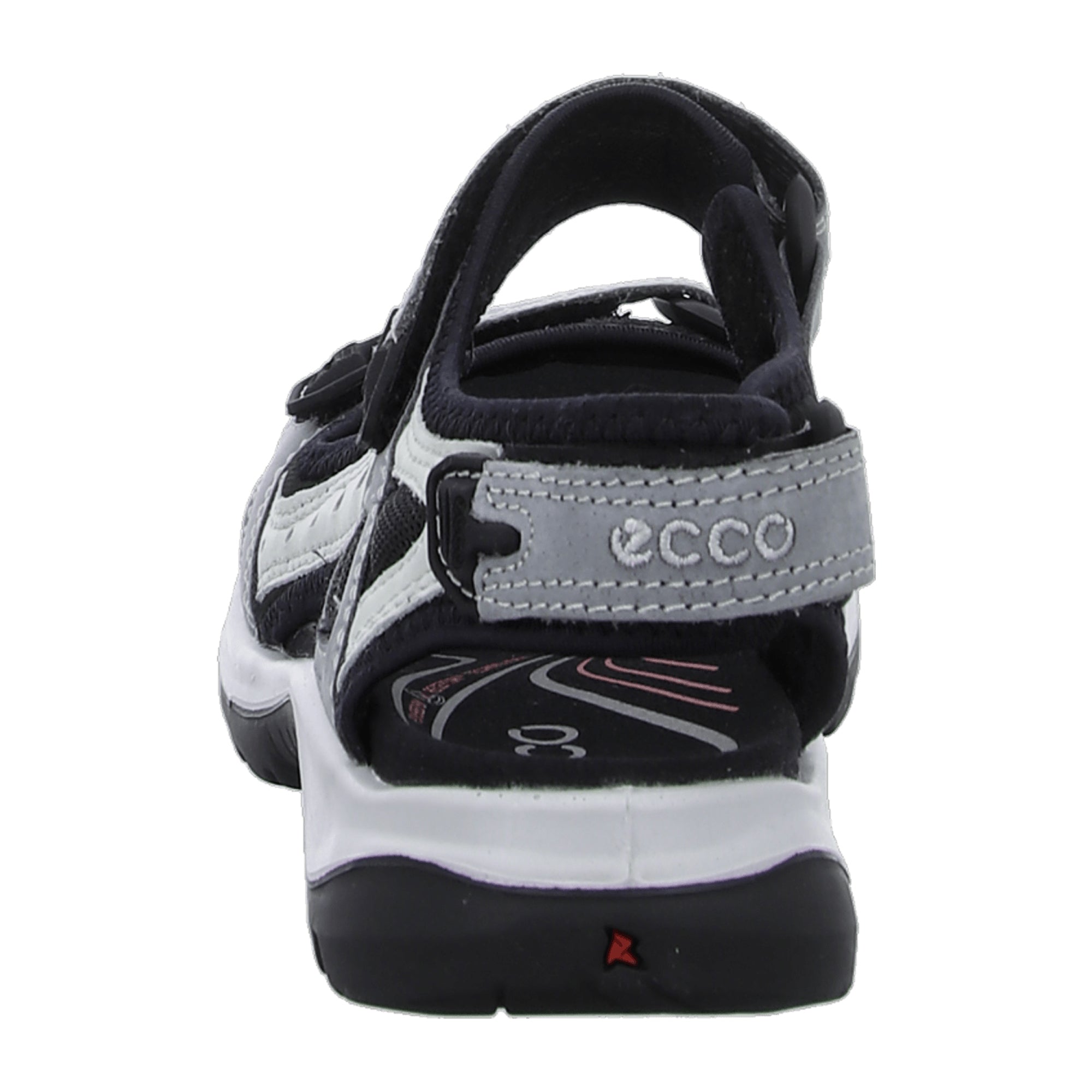 Ecco OFFROAD Women's Sandals, Grey - Comfortable Trekking Footwear with Triple Velcro Closure