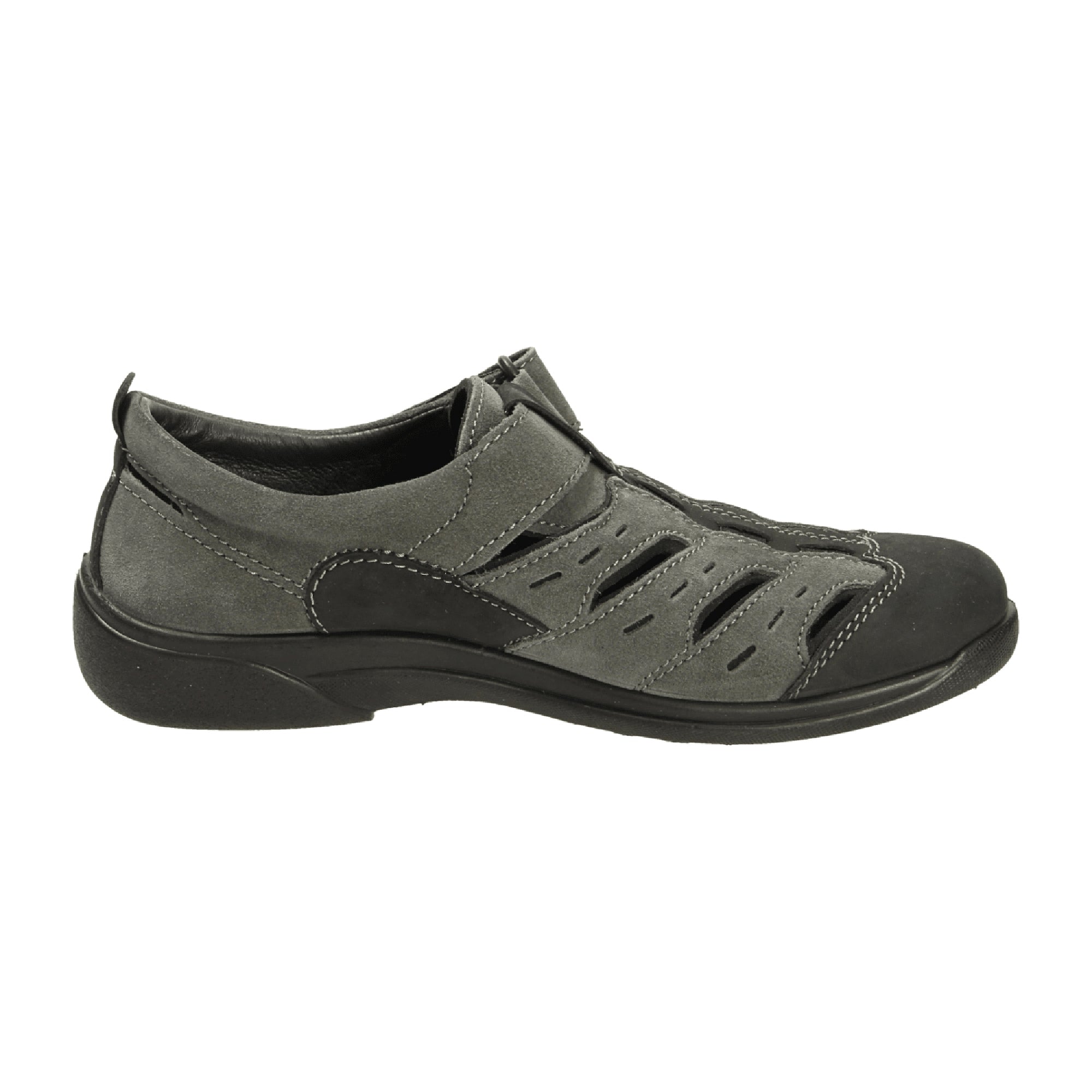 Rohde Rostock Men's Gray Suede Shoes with Removable Insole and Laces