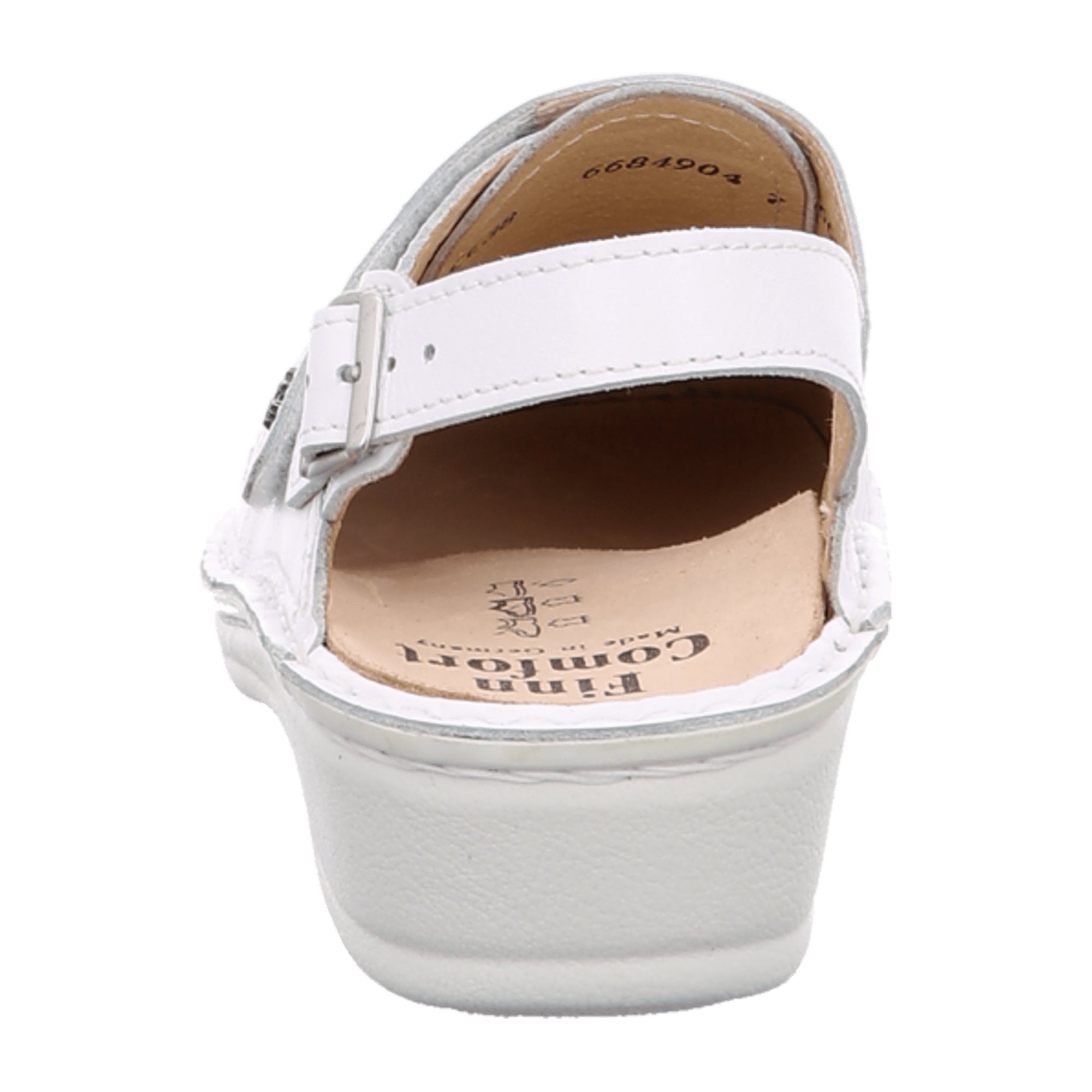 Finn Comfort Assuan White Women's Clog - Comfortable Slip-Resistant Nursing Shoes