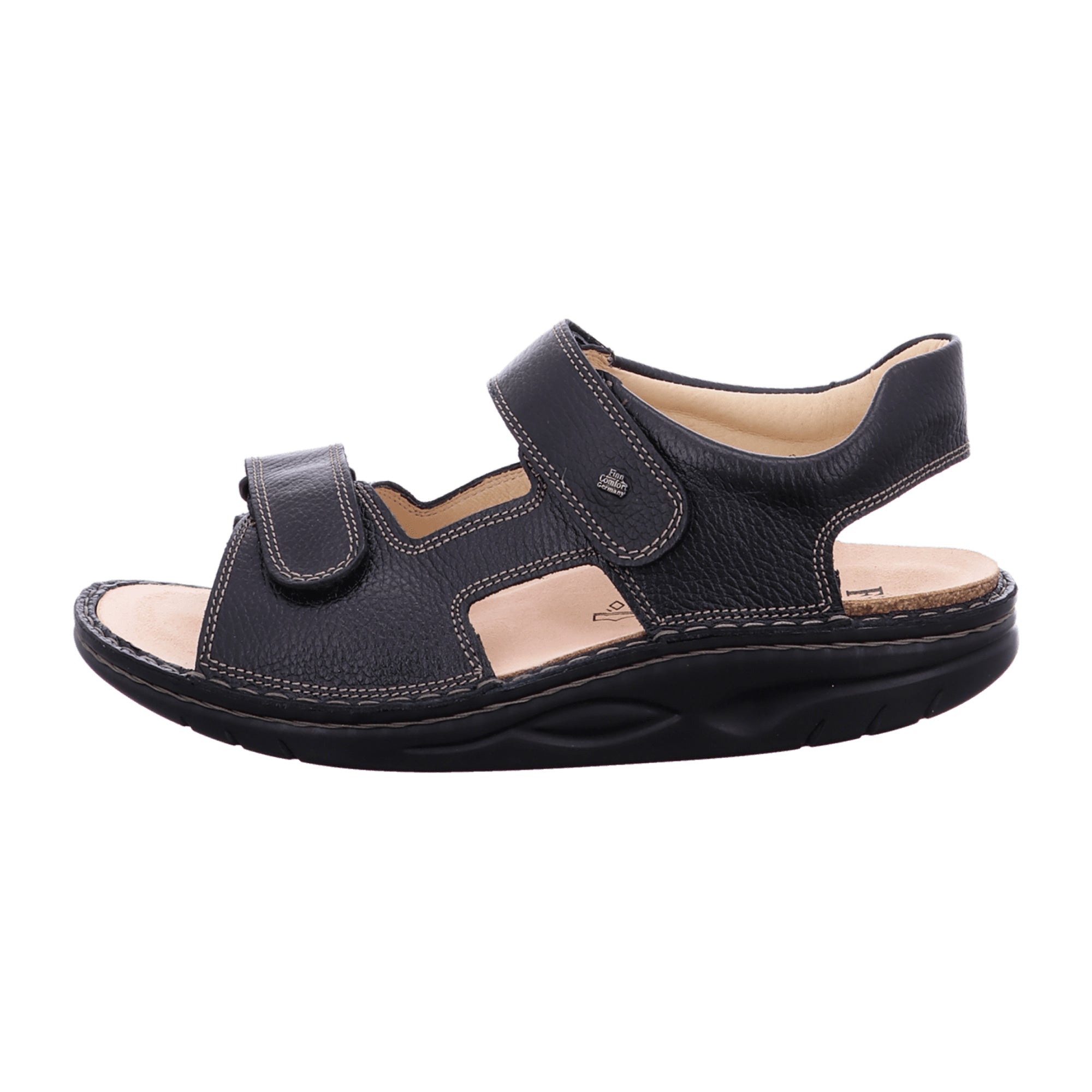 Finn Comfort Perm Men's Black Comfort Shoes – Stylish & Durable