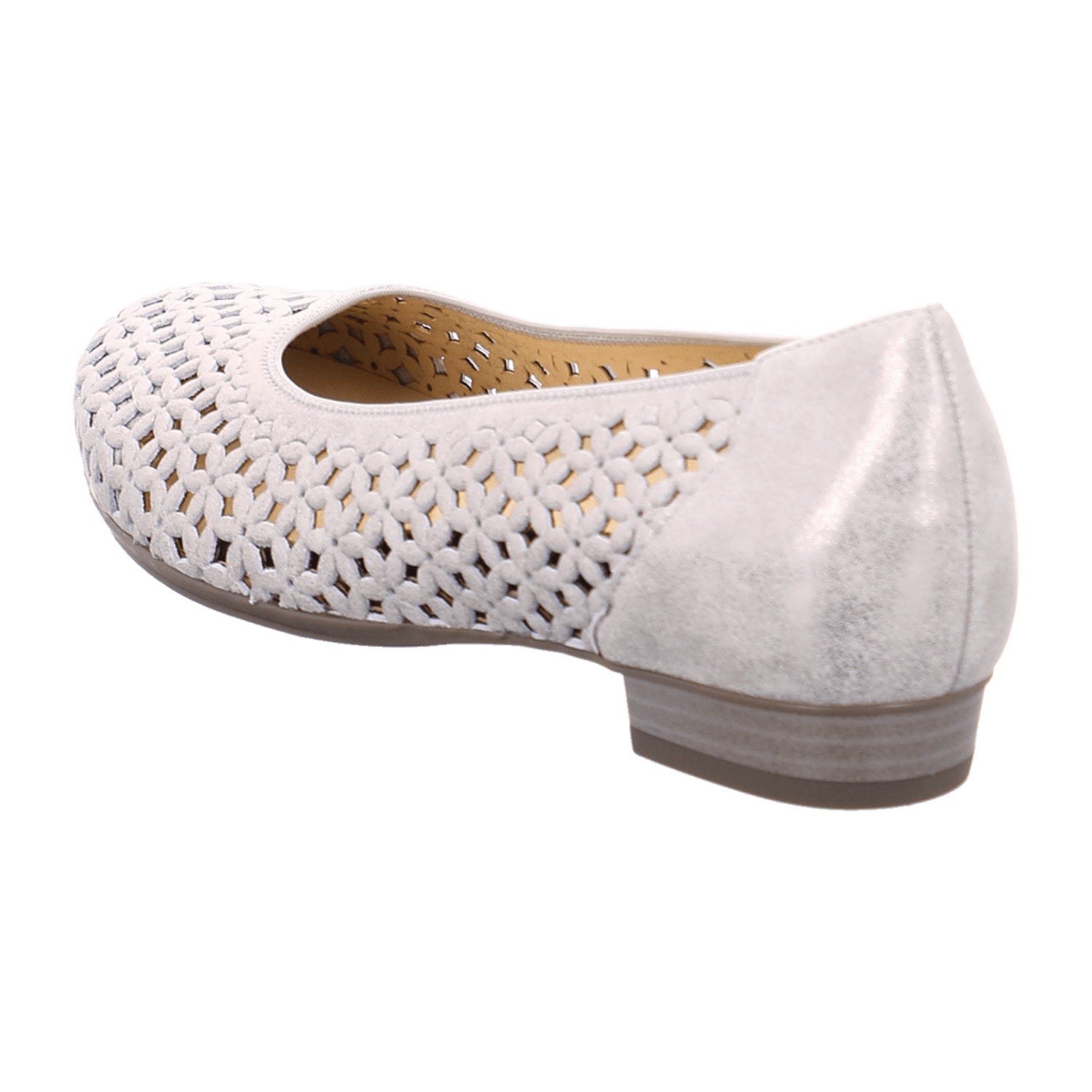 ARA PERUGIA Women's Cotton Sneakers White Round Toe Leather Lining Rubber Sole
