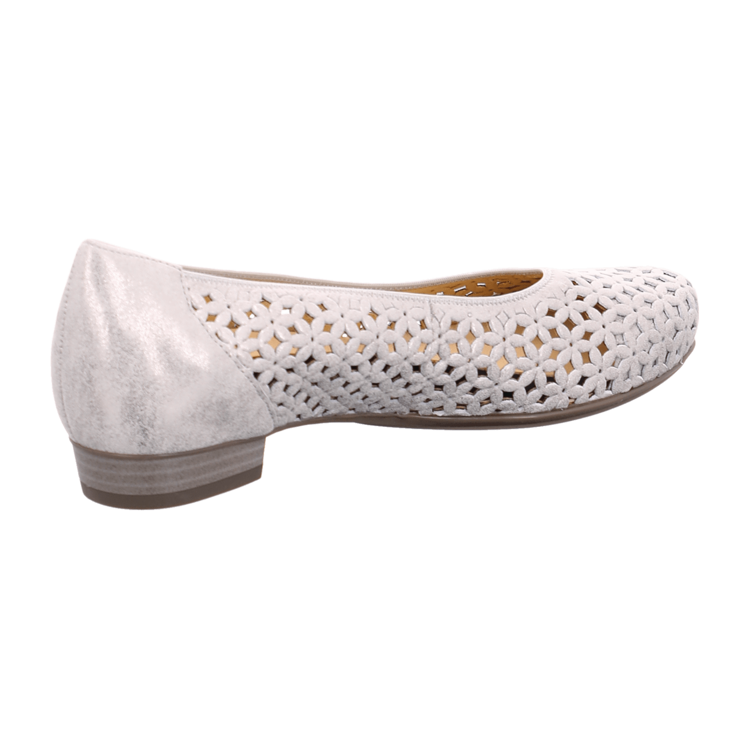 ARA PERUGIA Women's Cotton Sneakers White Round Toe Leather Lining Rubber Sole