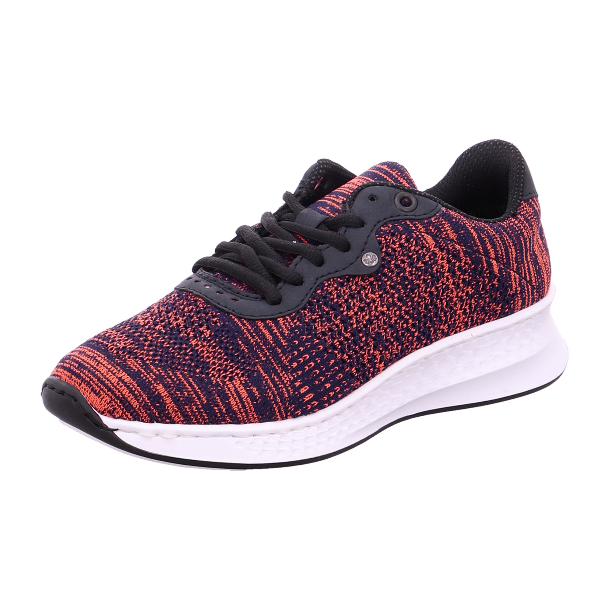 Rieker Red Lace-Up Shoes for Women Synthetic Upper Textile Lining Comfortable