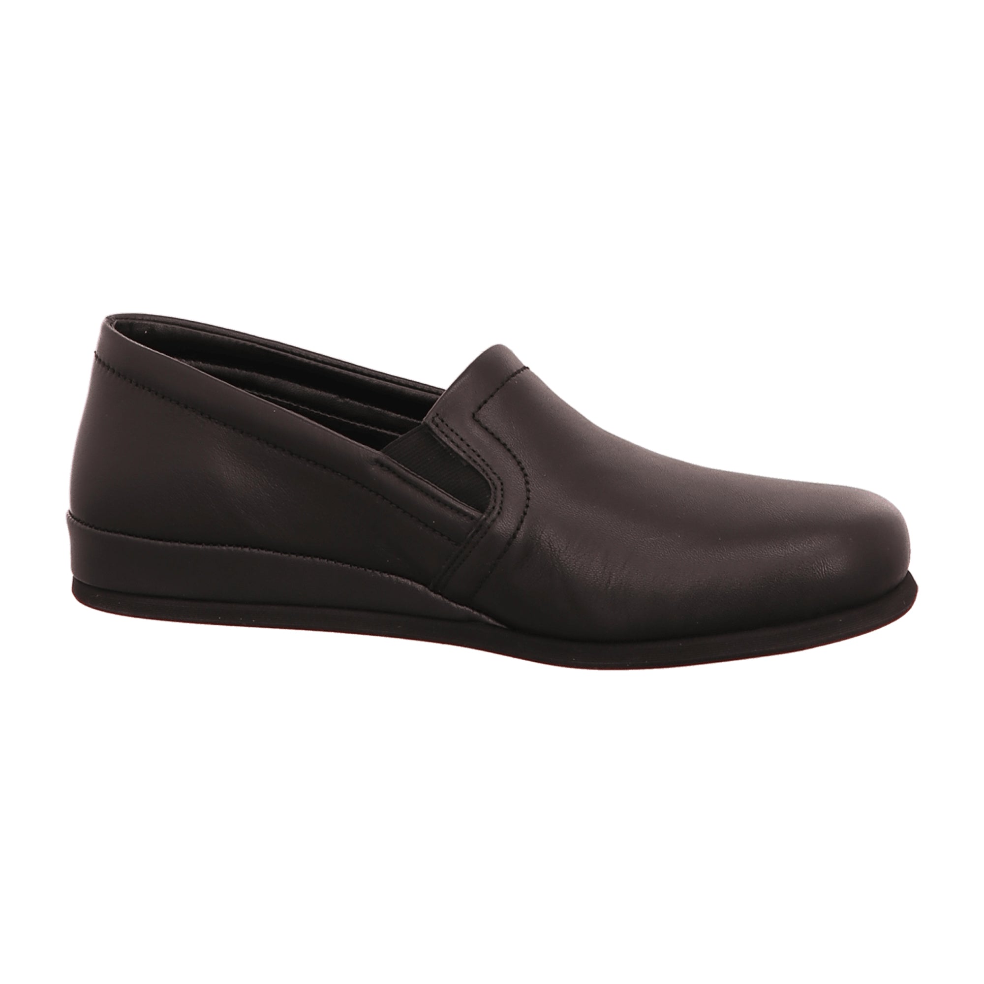 Rohde Viberg Black Leather Men's Slip-On Shoes for Fall/Winter