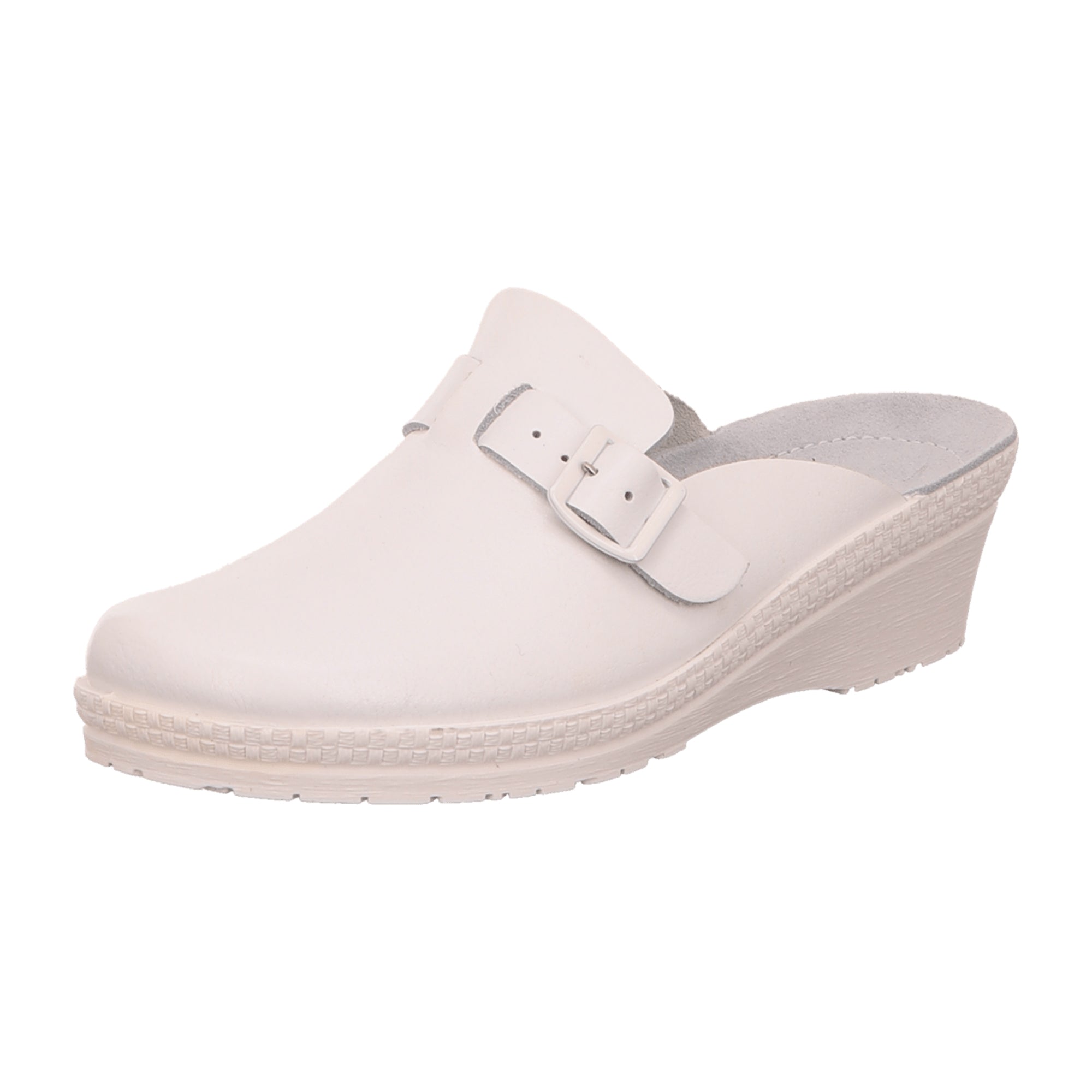 Rohde Neustadt-50 Women's White Leather Shoes with Wedge Heel