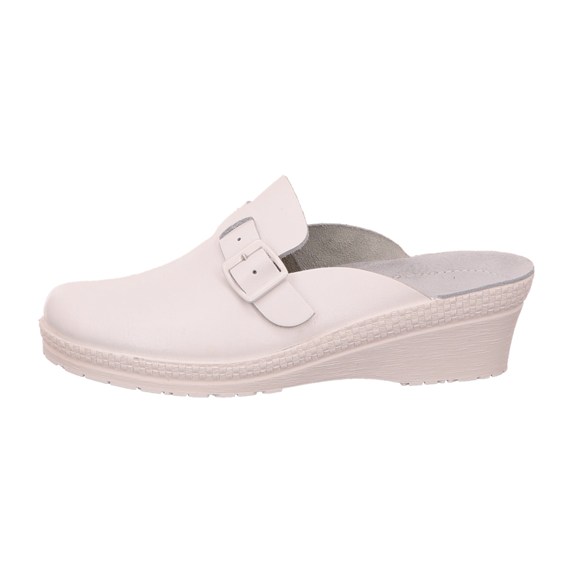 Rohde Neustadt-50 Women's White Leather Shoes with Wedge Heel