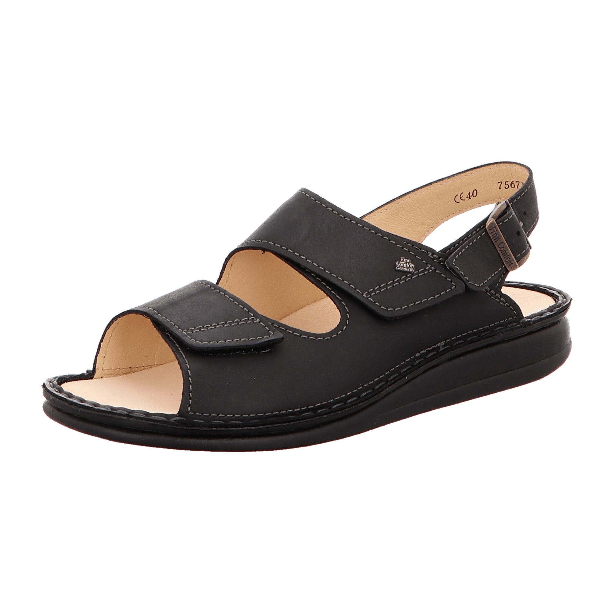 Finn Comfort Rialto Men's Sandals - Stylish & Durable Black Leather