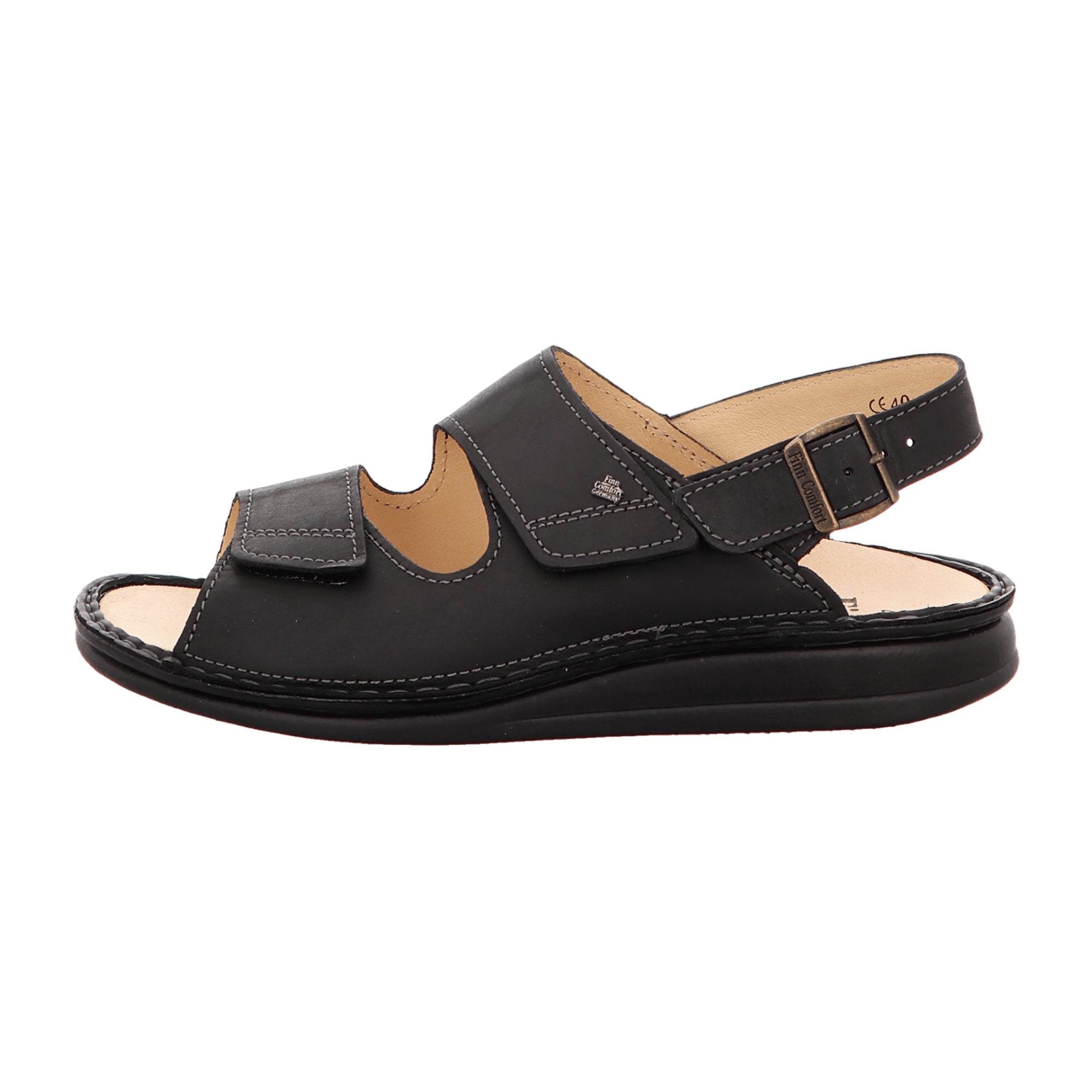 Finn Comfort Rialto Men's Sandals - Stylish & Durable Black Leather