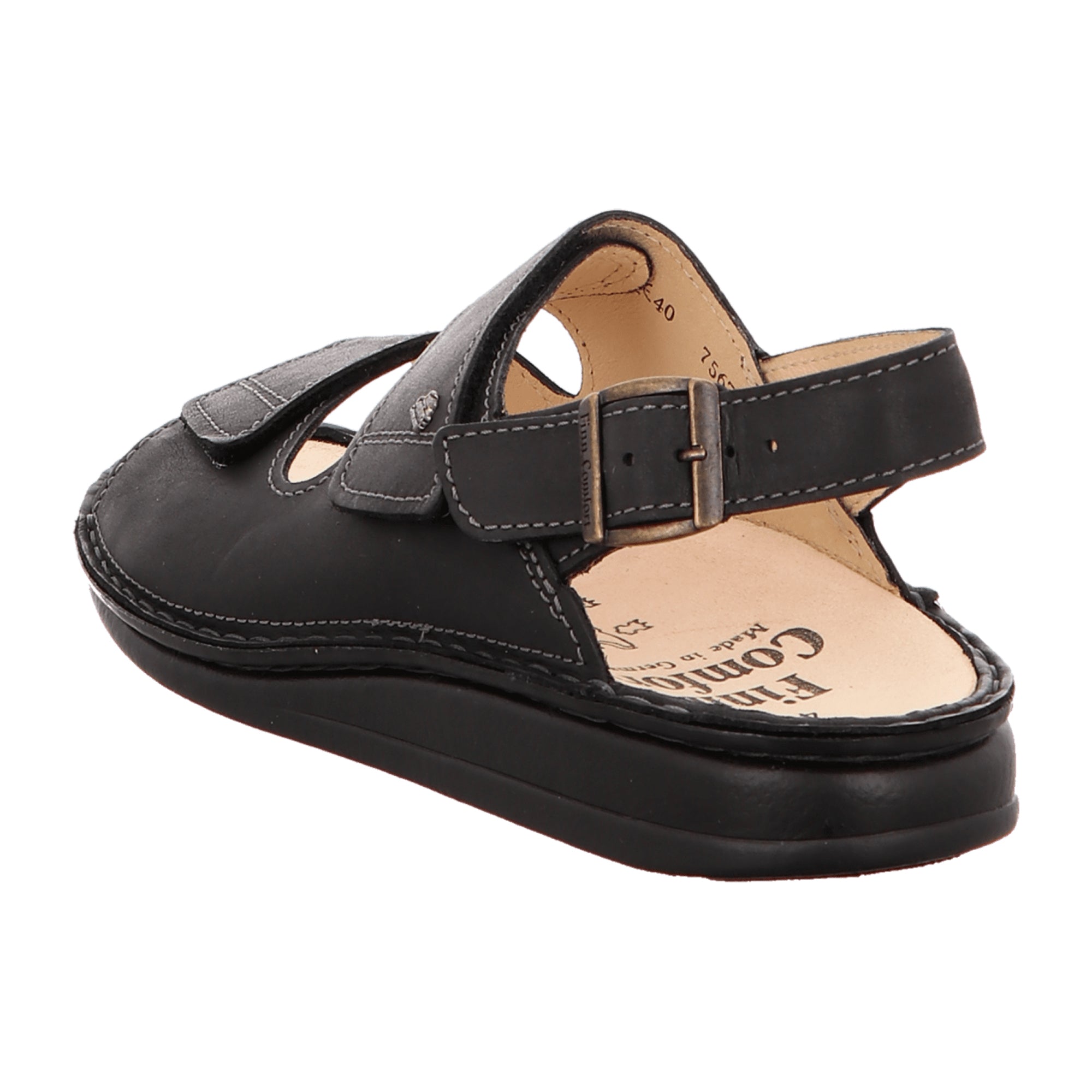 Finn Comfort Rialto Men's Sandals - Stylish & Durable Black Leather