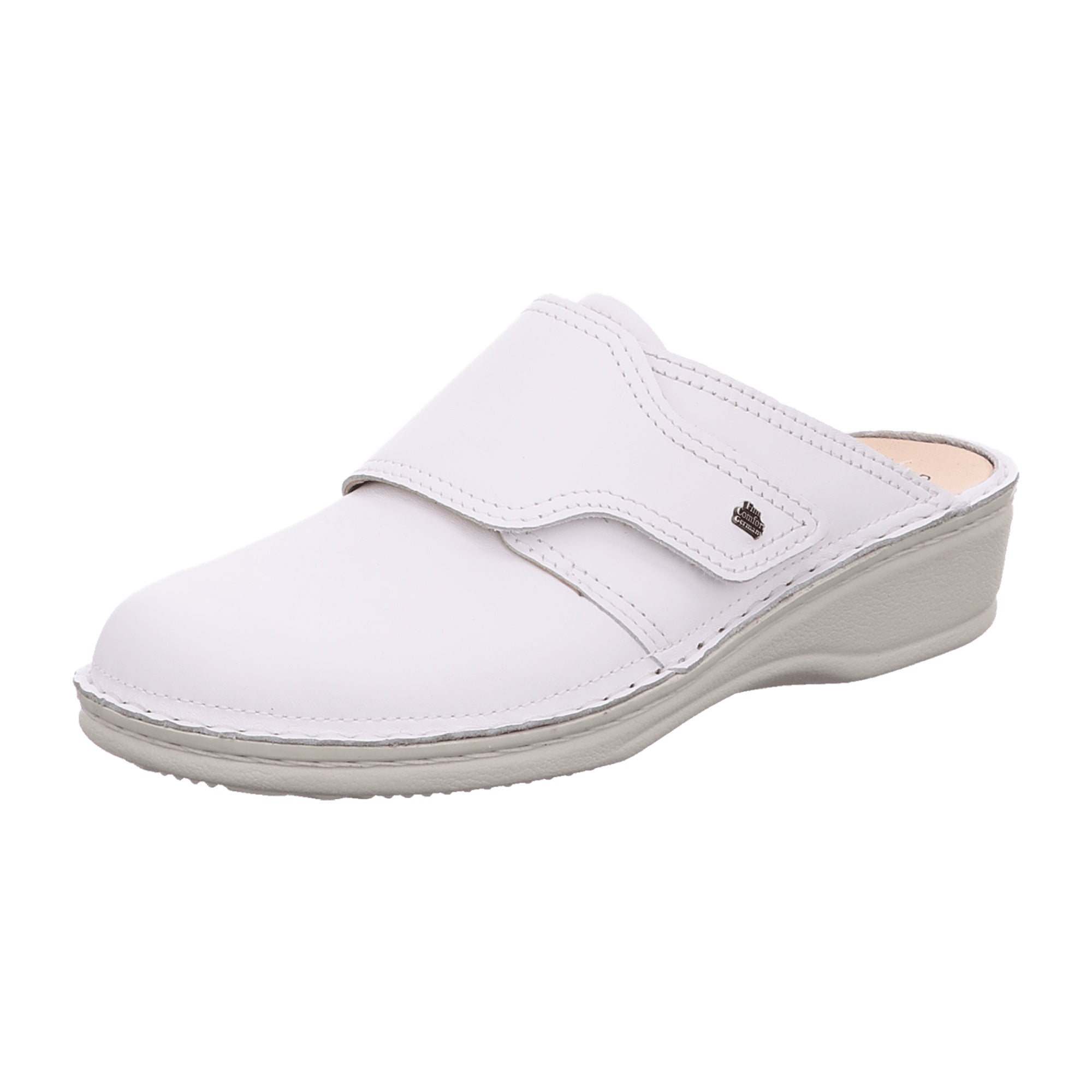 Finn Comfort Aussee Women's White Comfort Clogs - Stylish & Durable