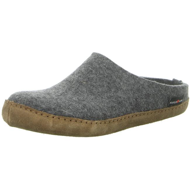 Haflinger Slippers gray male Sandals Clogs Emils Toffel - Bartel-Shop