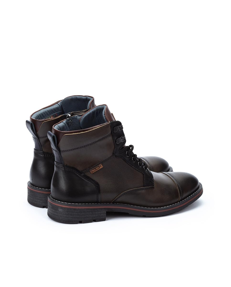 Pikolinos Men Boots Leather Carbon Ankle Bootie US