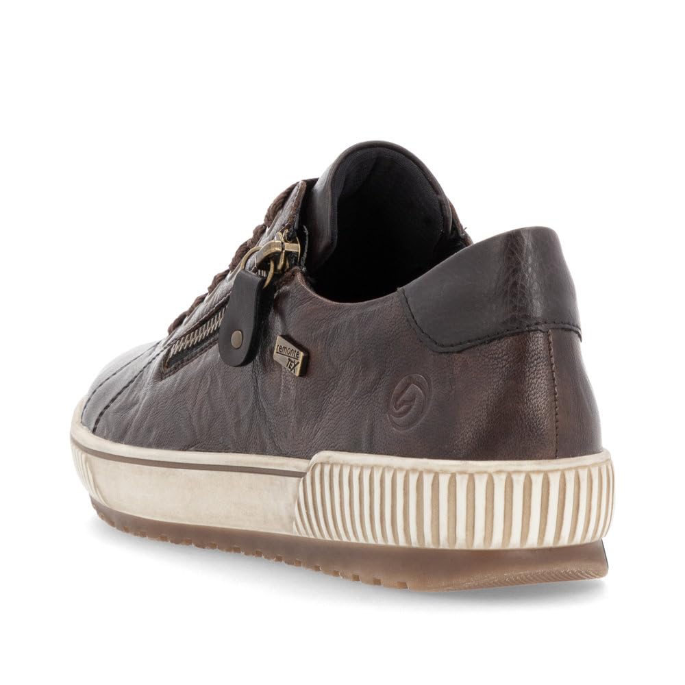 Remonte Women Low-Top Sneakers Leather Brown Size 38 EU RemonteTEX