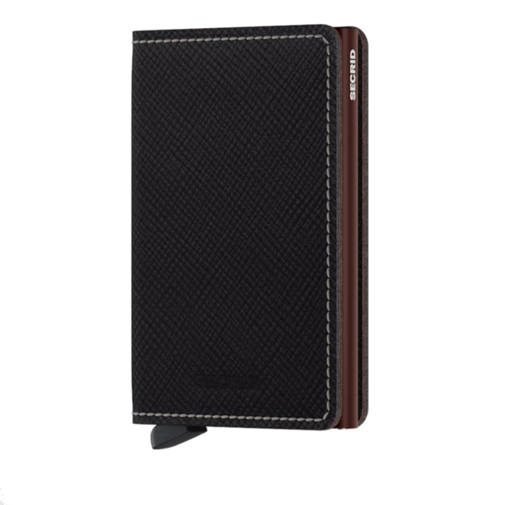 Secrid Slimwallet RFID Brown Leather Wallet - Adults Casual