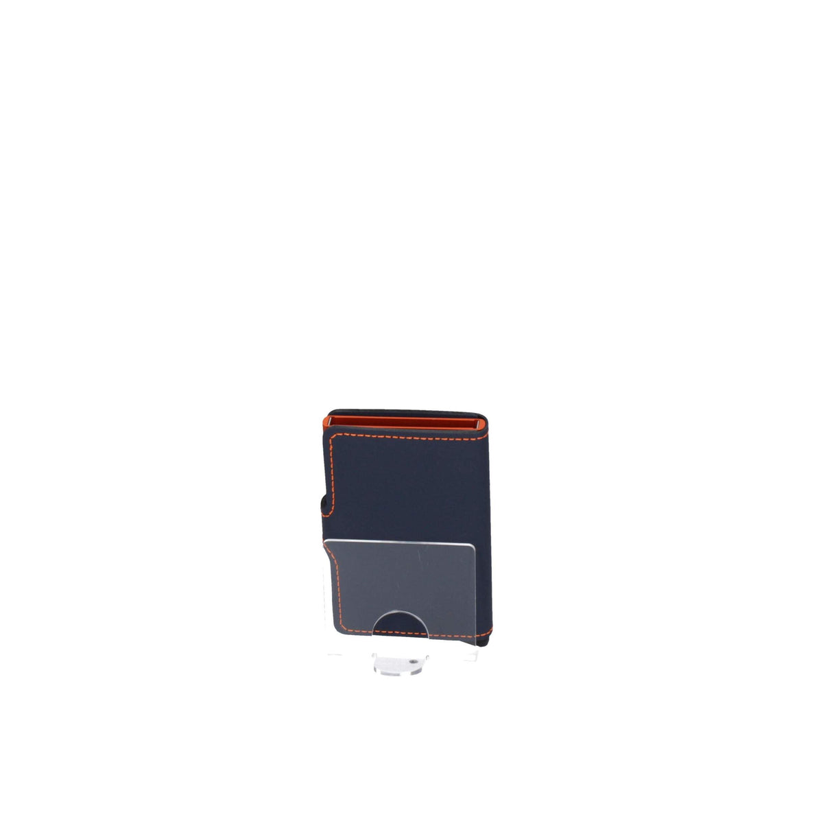 Secrid Mini Wallet Nightblue Orange - RFID Card Holder Aluminium Leather