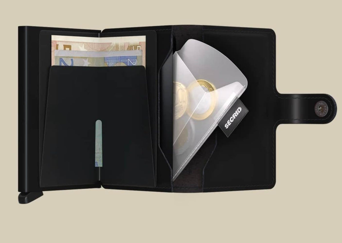 Secrid Coin Pocket - Ultra-Thin Card Holder Insert in Brown