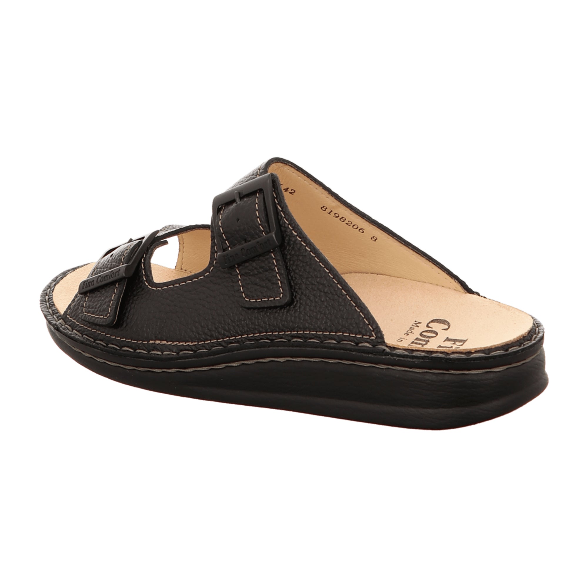 Finn Comfort Leros Men's Orthopedic Sandals, Black - Stylish & Durable