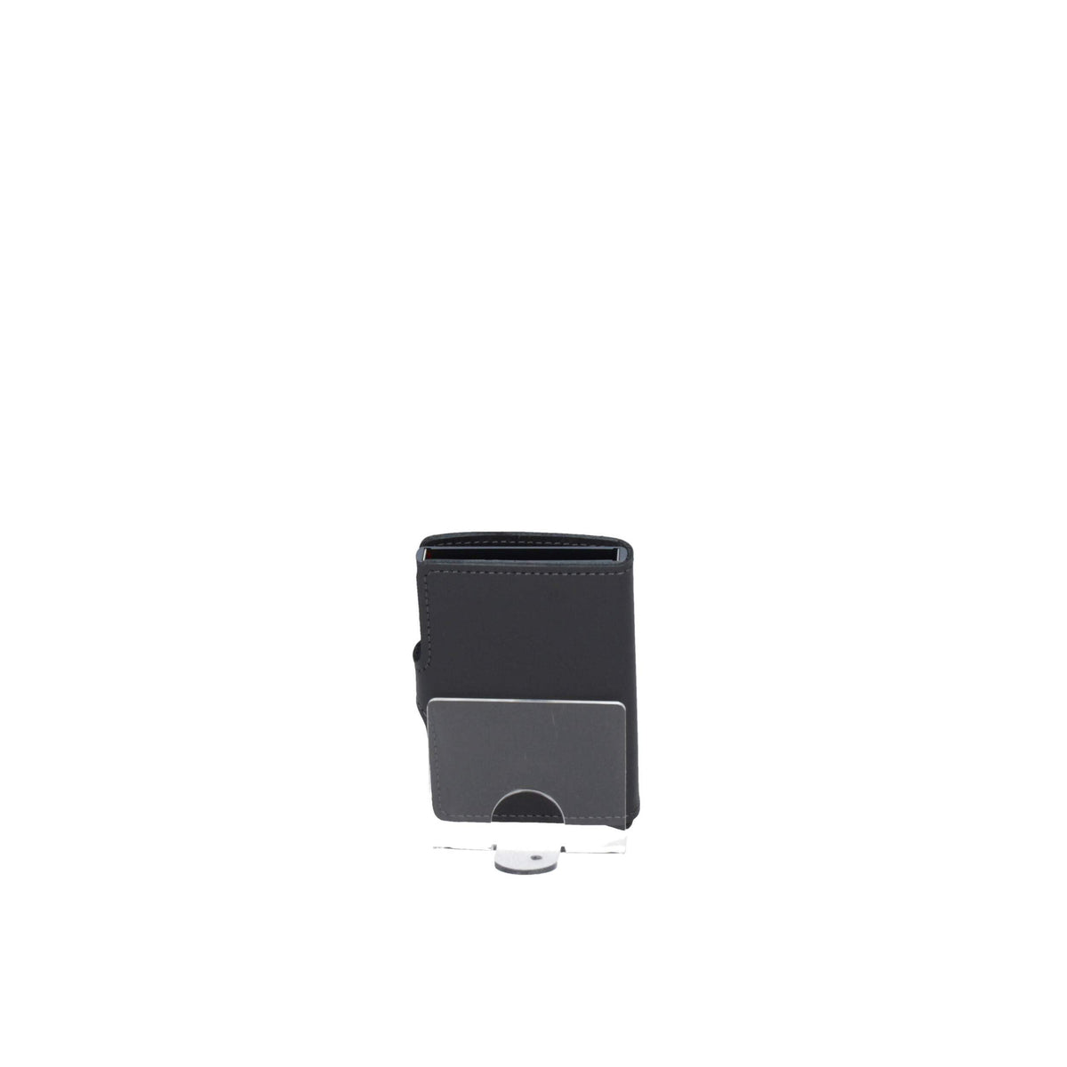 Secrid Miniwallet Original RFID Wallet - Grey Aluminum & Leather Card Holder