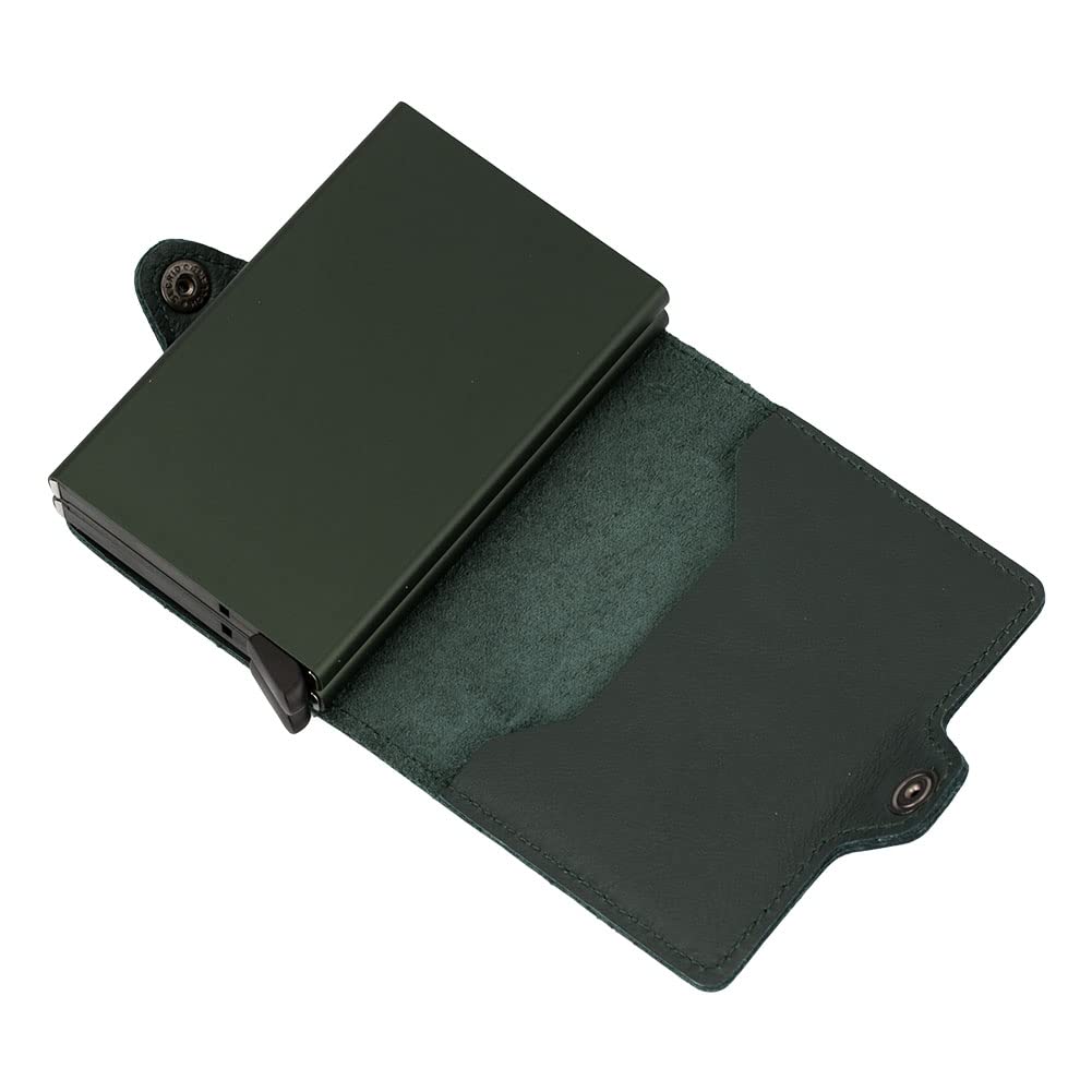 Secrid Twinwallet RFID Wallet - Green Leather for Men & Women