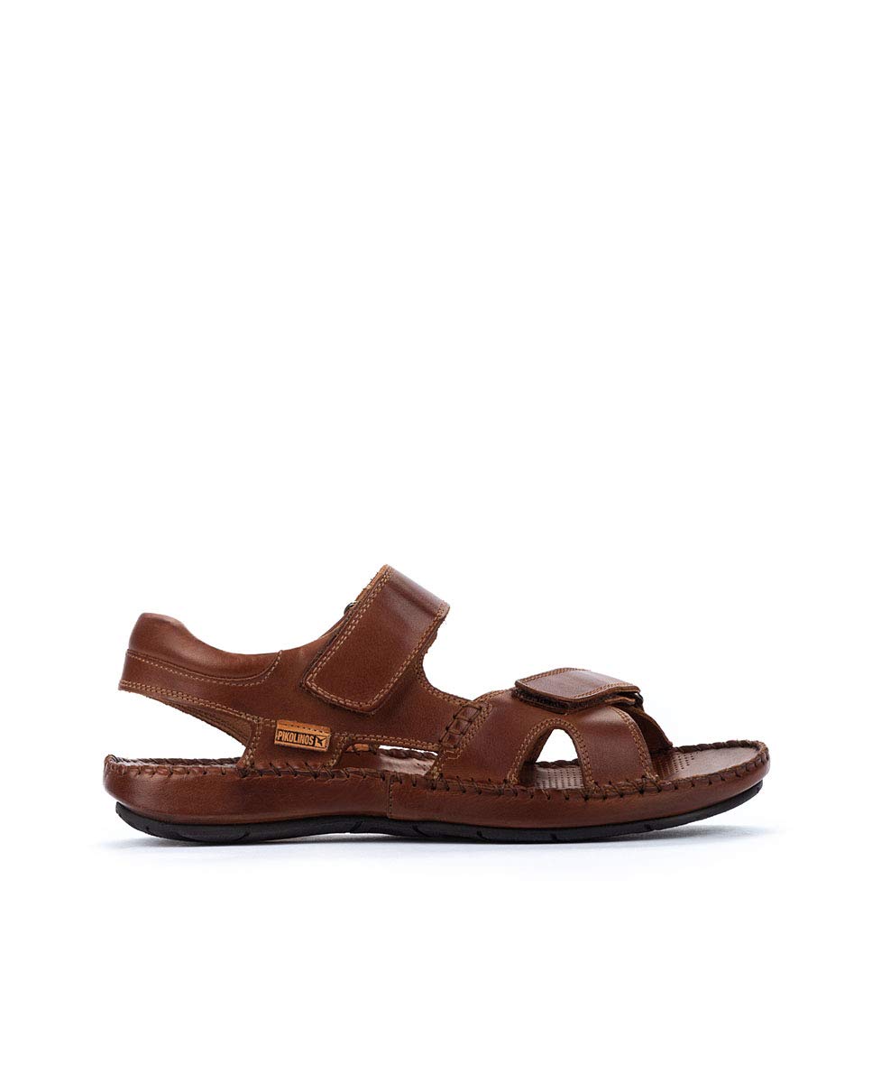 Pikolinos Men Flat Sandals Leather Cuero 18 Flexible