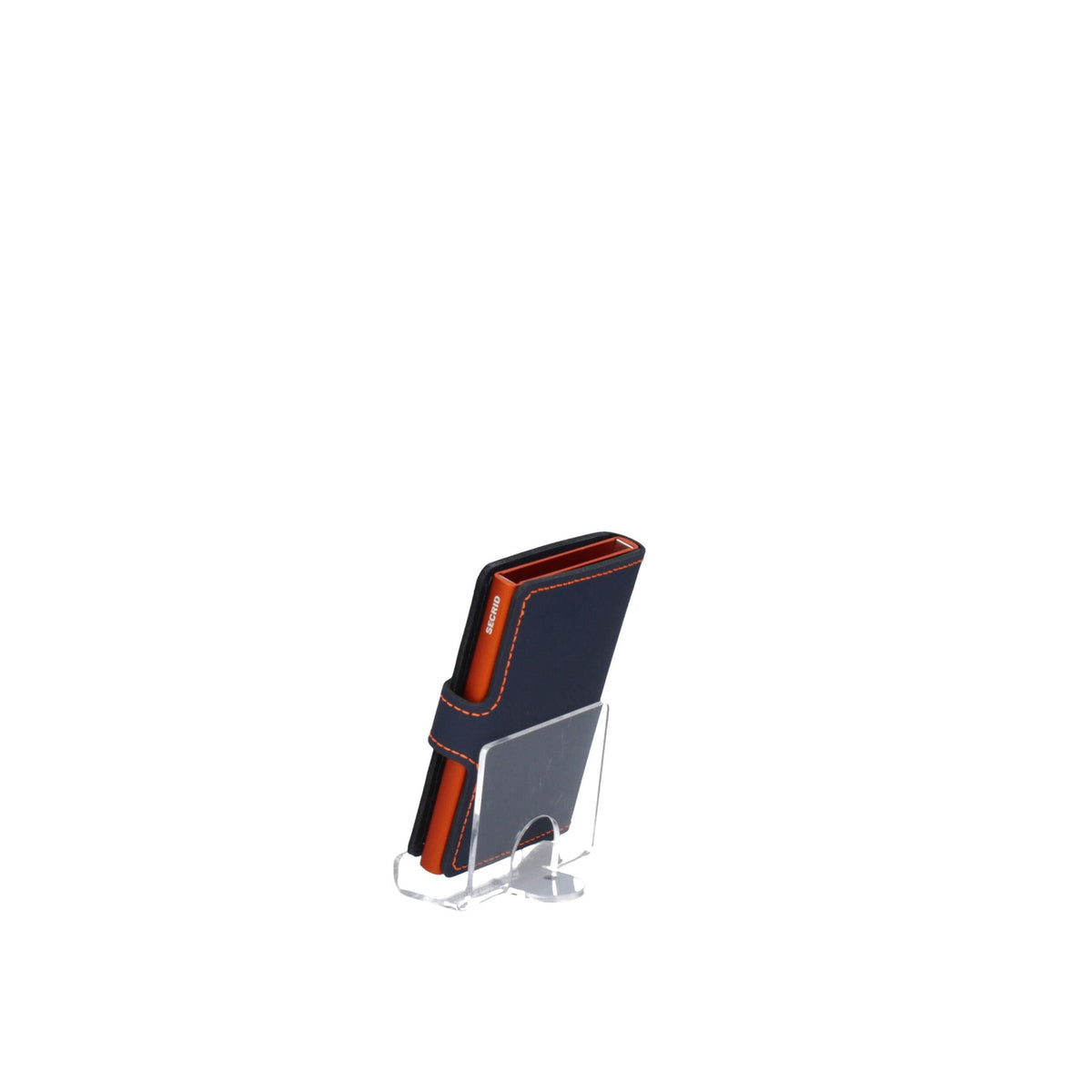 Secrid Mini Wallet Nightblue Orange - RFID Card Holder Aluminium Leather