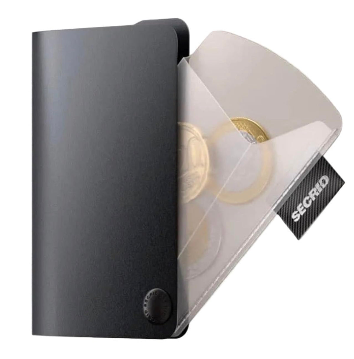 Secrid Coin Pocket - Ultra-Thin Card Holder Insert in Brown