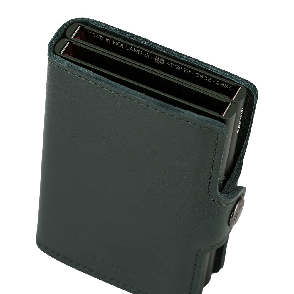 Secrid Twinwallet RFID Wallet - Green Leather for Men & Women