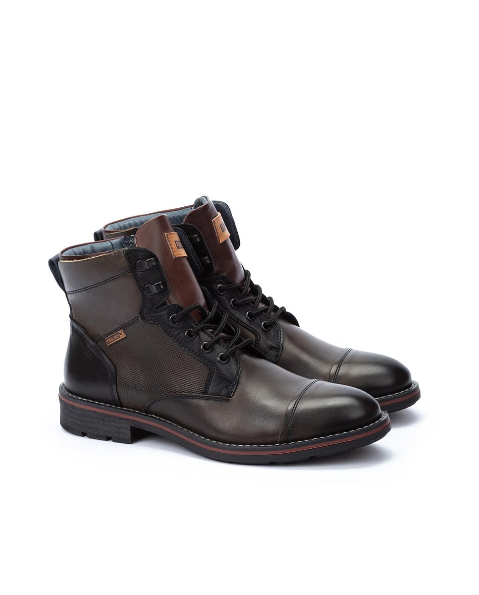 Pikolinos Men Boots Leather Carbon Ankle Bootie US