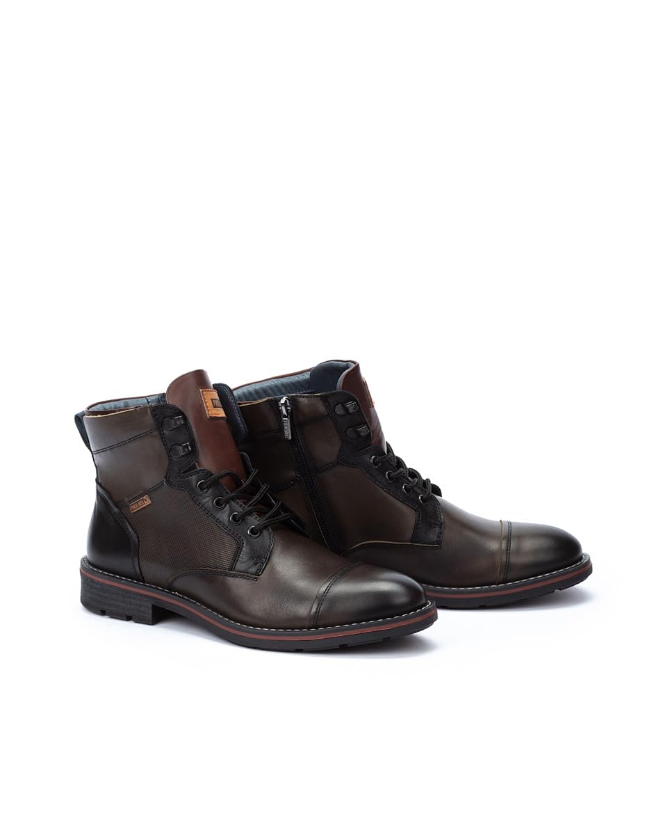 Pikolinos Men Boots Leather Carbon Ankle Bootie US