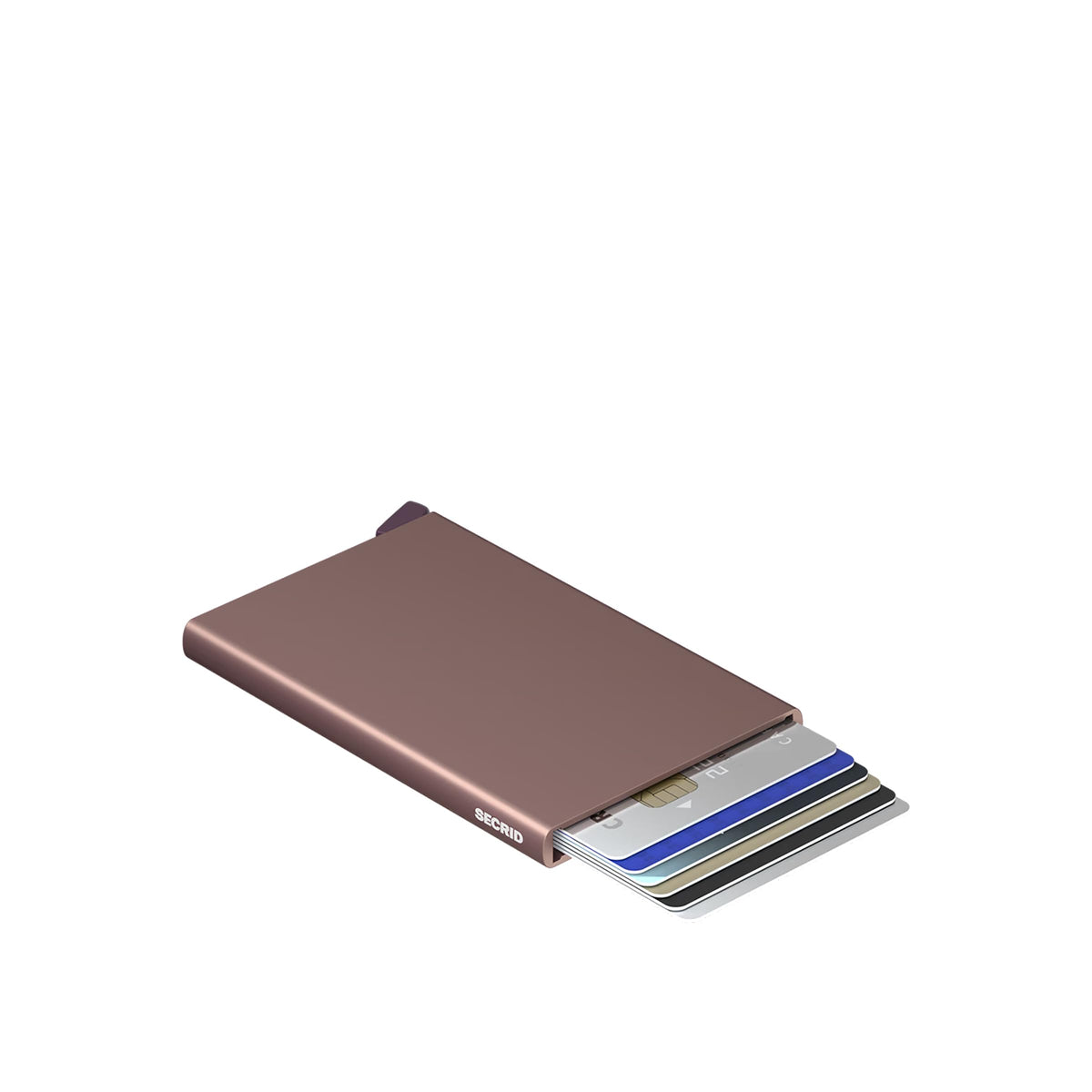 Secrid Cardprotector RFID Card Holder Pink - Men's Travel Wallet with Aluminum