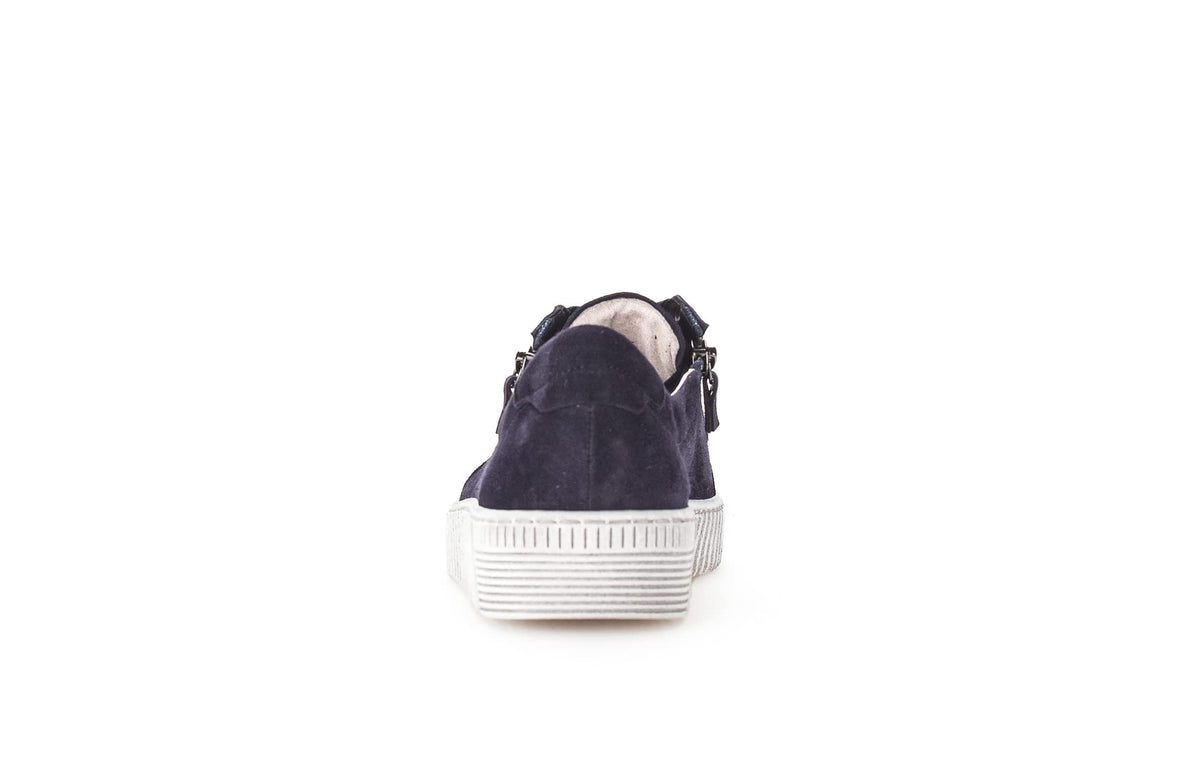 Gabor Women Sneaker Blue Suede US Removable Insole