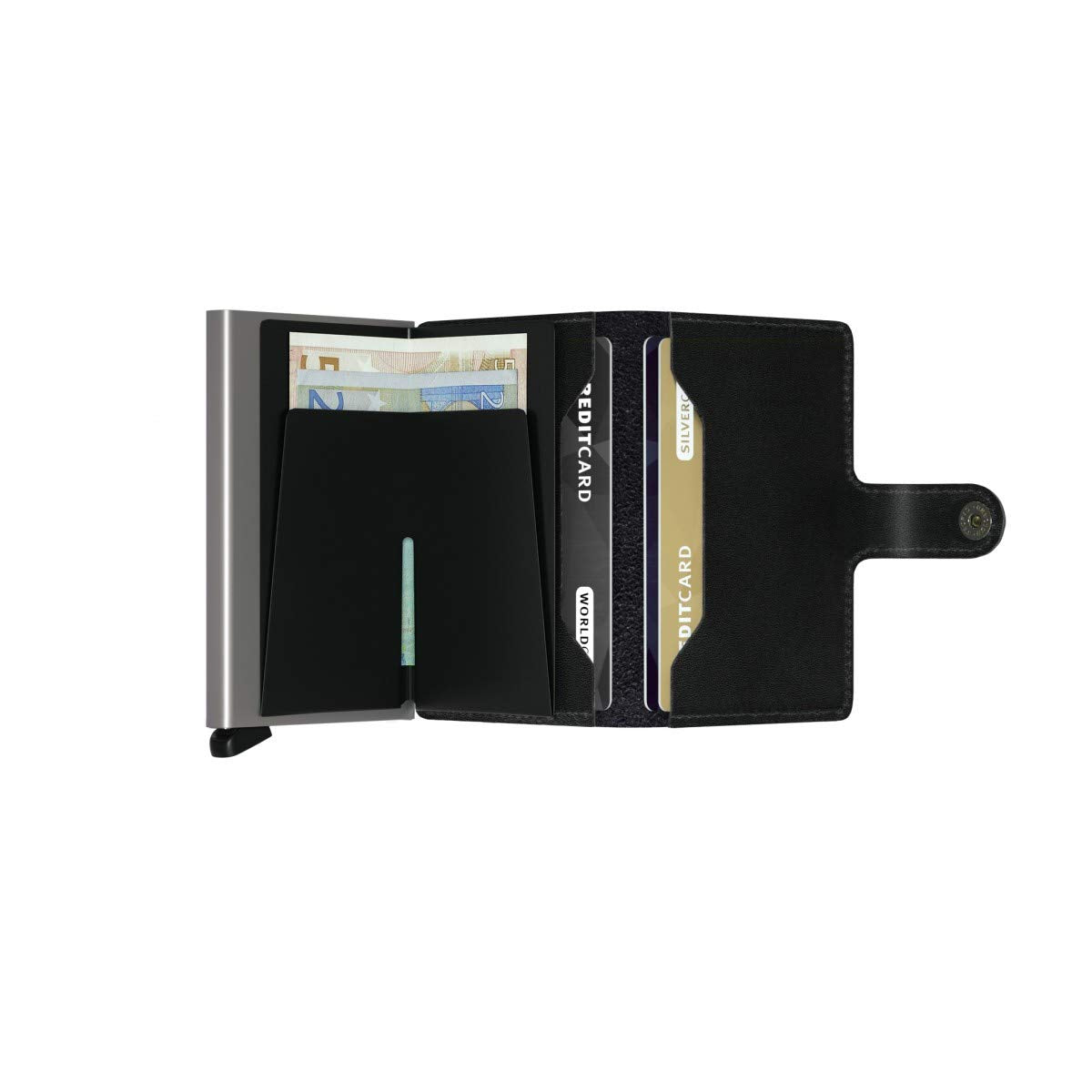 Secrid RFID Cardprotector City Wallet - Black Leather Card Holder