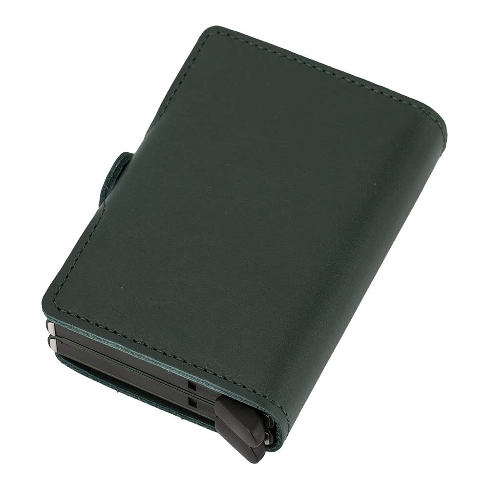 Secrid Twinwallet RFID Wallet - Green Leather for Men & Women