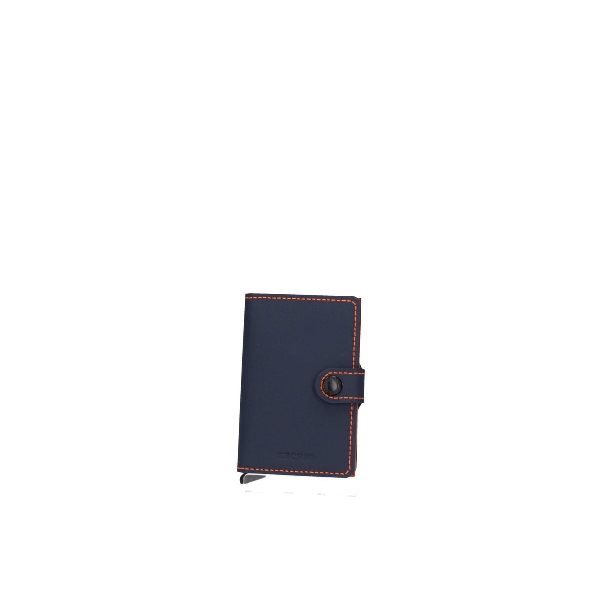 Secrid Mini Wallet Nightblue Orange - RFID Card Holder Aluminium Leather