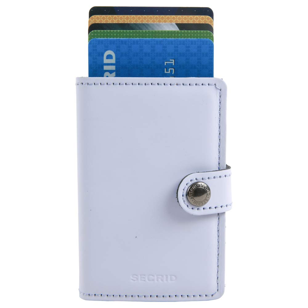 Secrid Mini Wallet Matte - Lilac Black Leather Card Holder