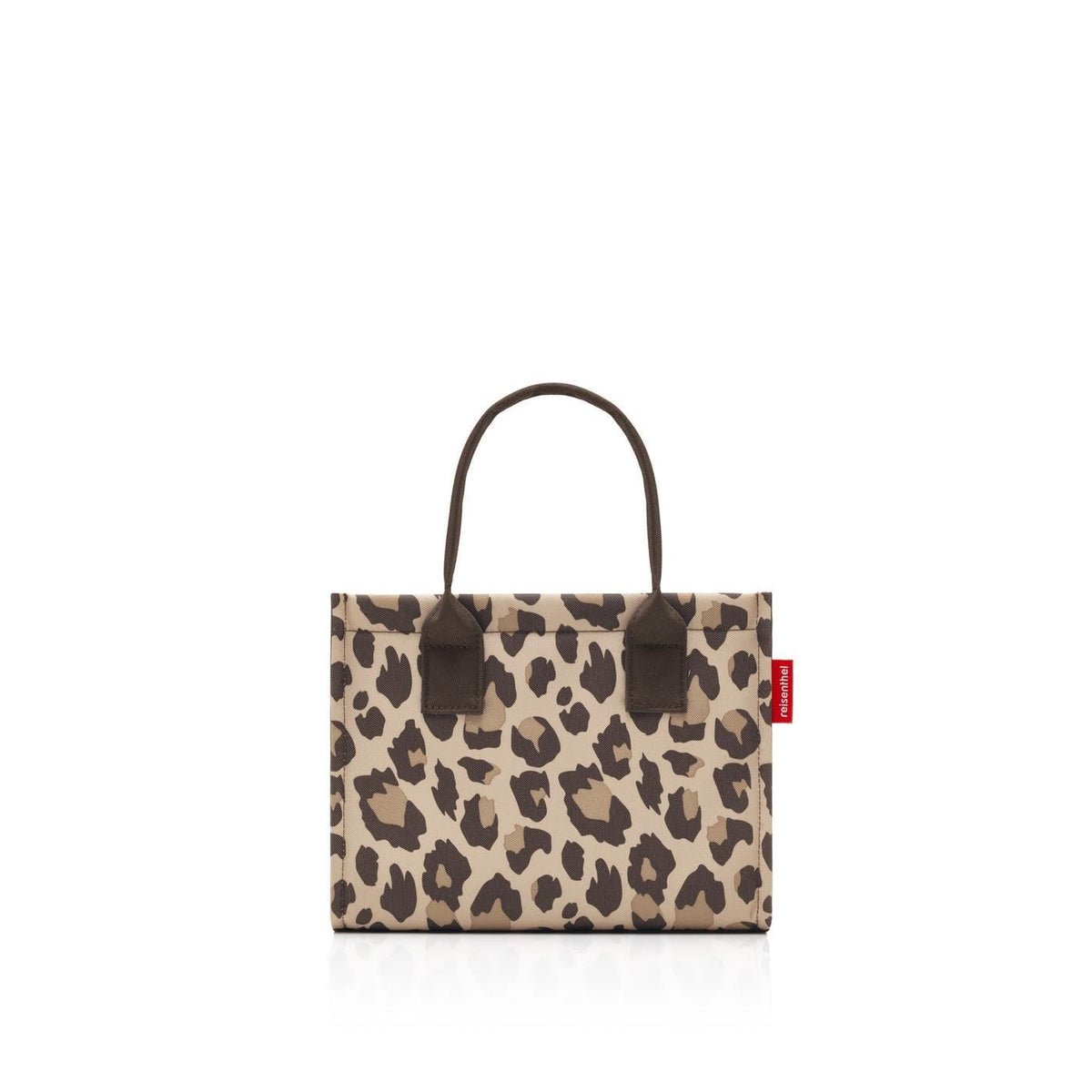 reisenthel daily shopper XS Leo Macchiato - Water Resistant Animal Print Tote Bag