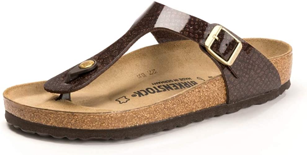 Birkenstock Gizeh thong brown Birko-Flor - Bartel-Shop