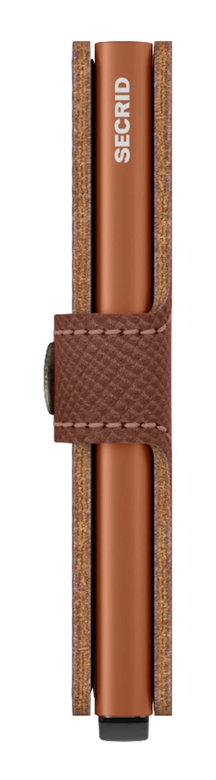 Secrid Mini Wallet Caramel Brown Leather RFID Protected